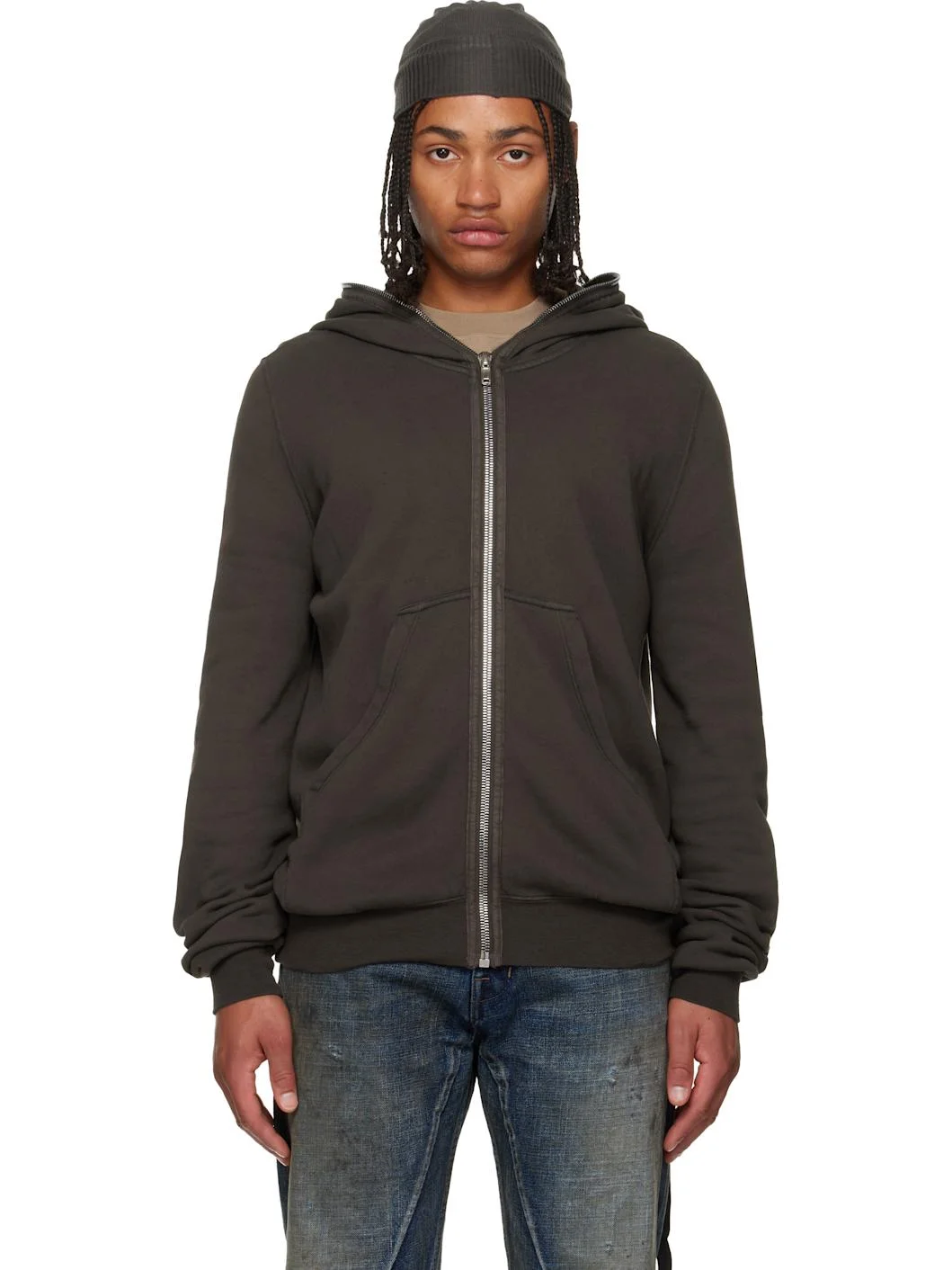 Gray Concordians Micro Mountain Hoodie - 1