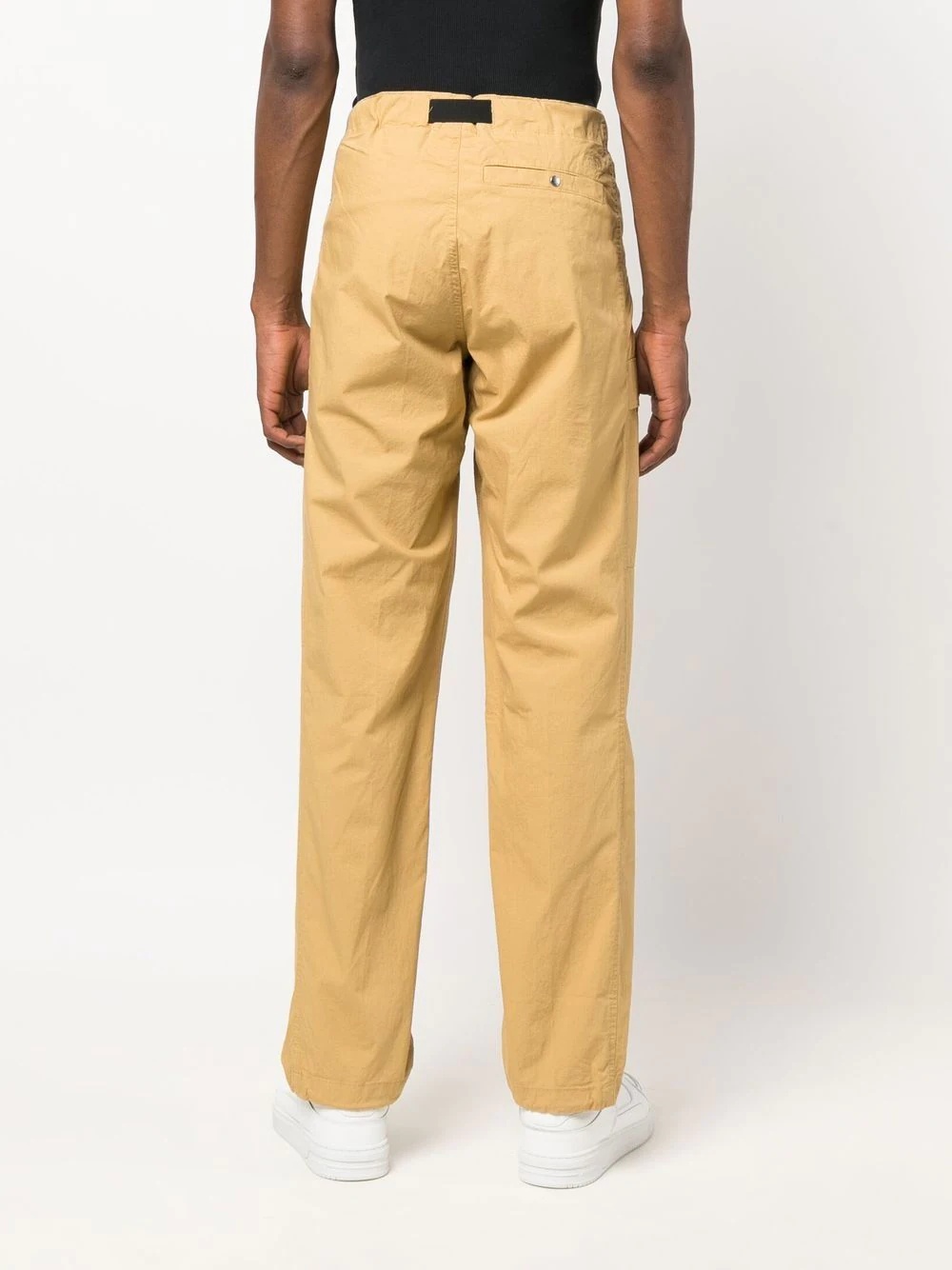 flap-pocket straight-leg trousers - 4