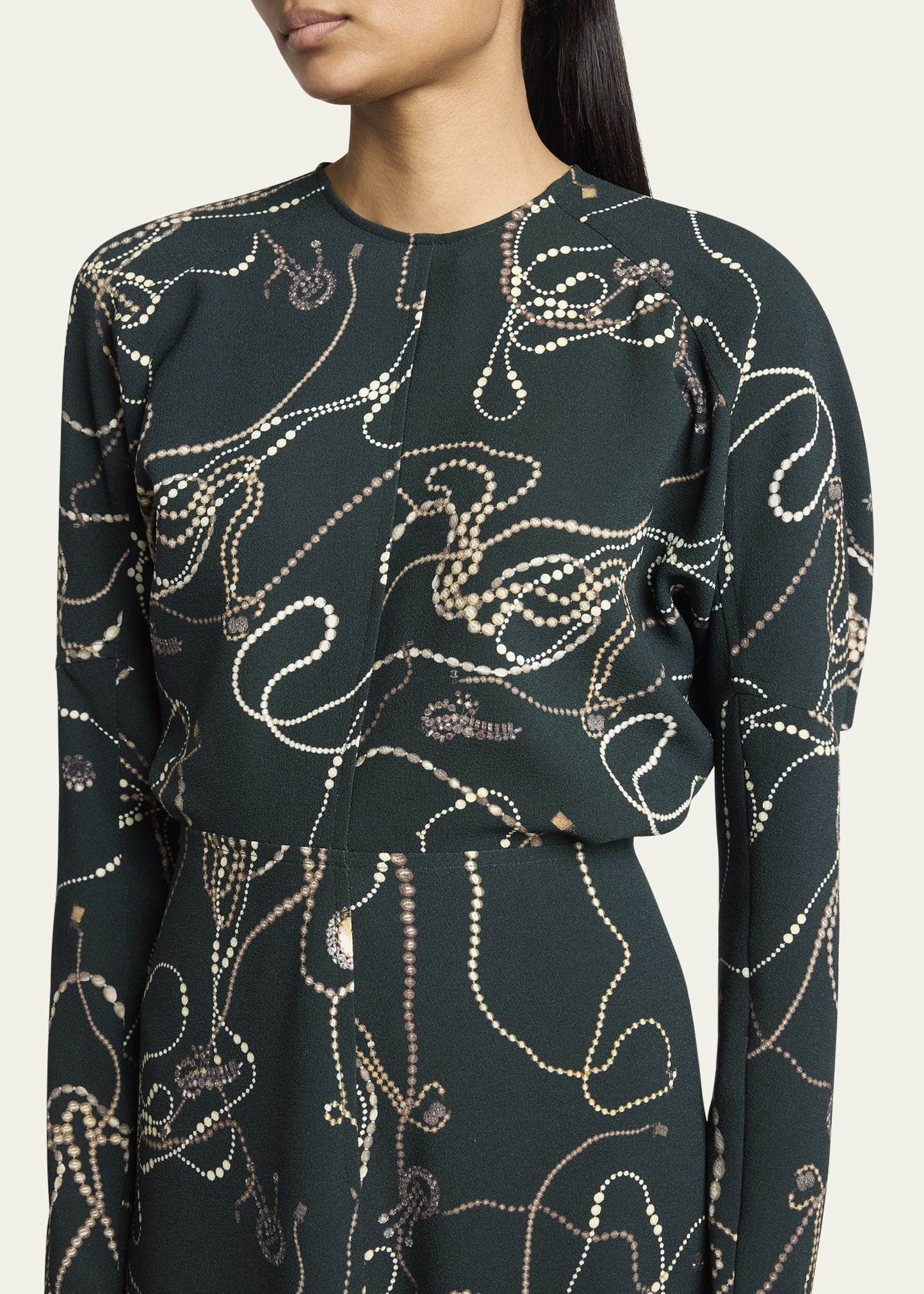 Long Dolman-Sleeve Midi Dress - 5