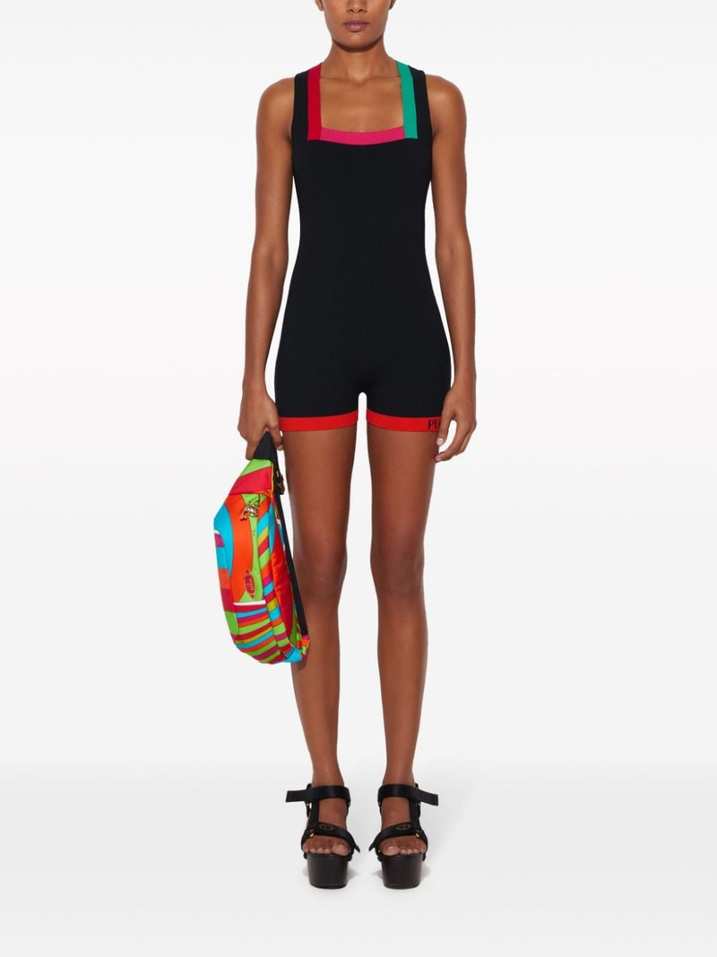 PUCCI colour-block sleeveless playsuit outlook