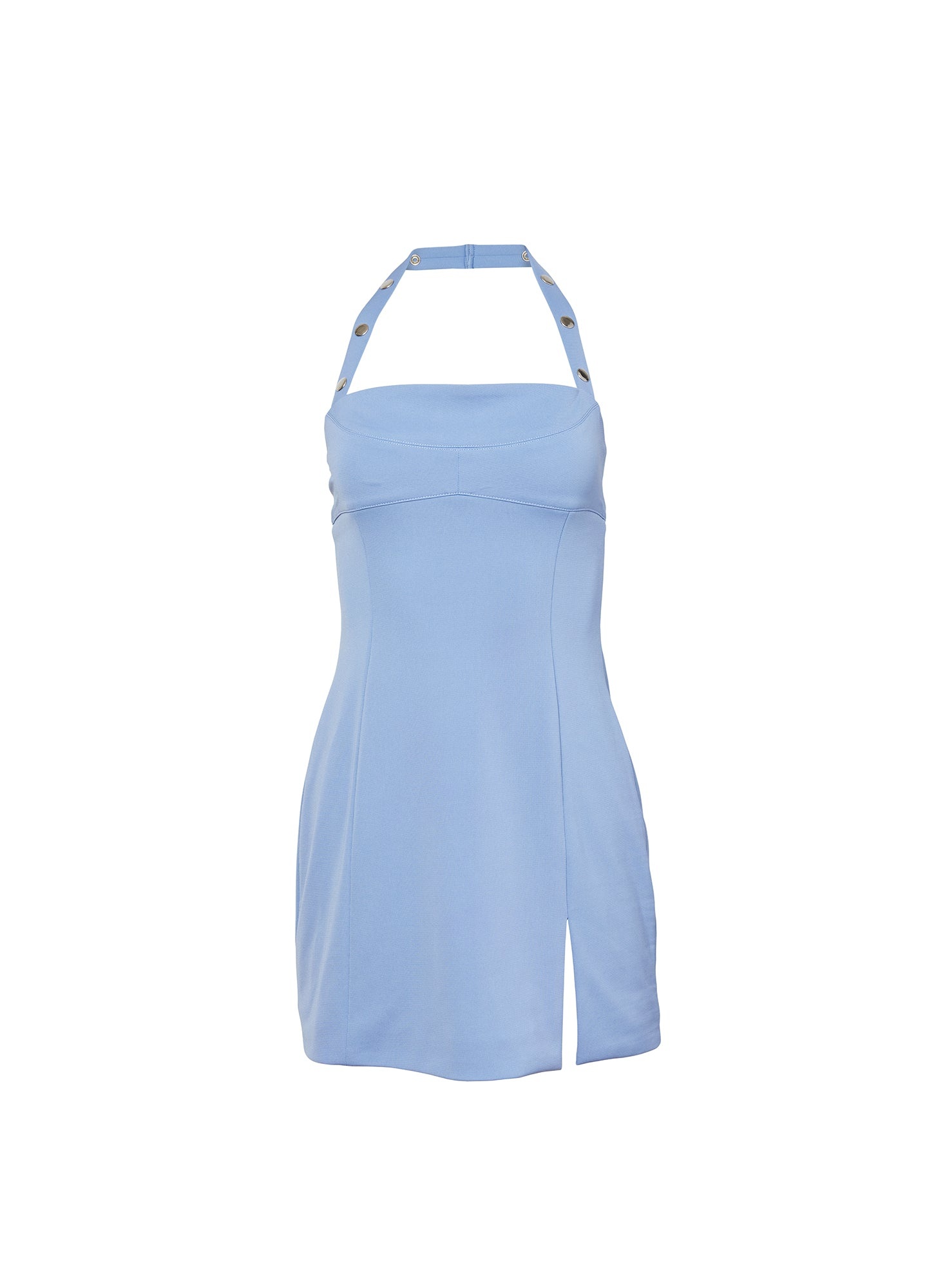 Snap Halter Mini Dress - 5