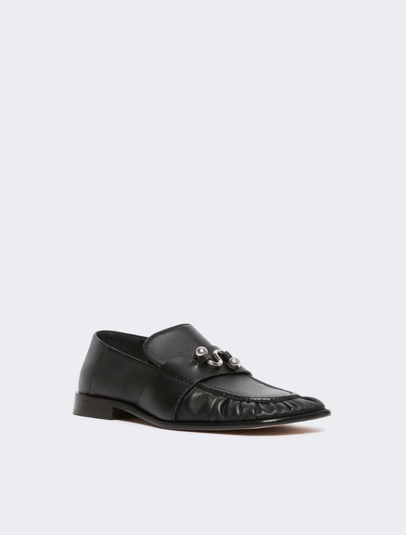 Sportmax Nappa leather moccasins - black outlook