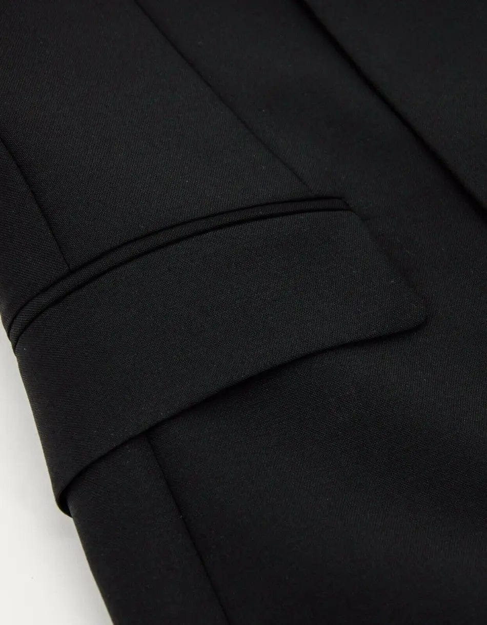 Givenchy Black Double-Breasted Sleeveless Blazer - 4