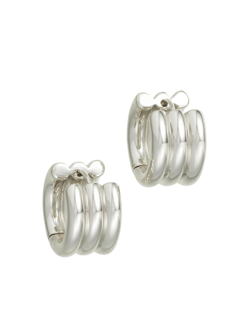 The Triple Tube Huggie earrings - 2