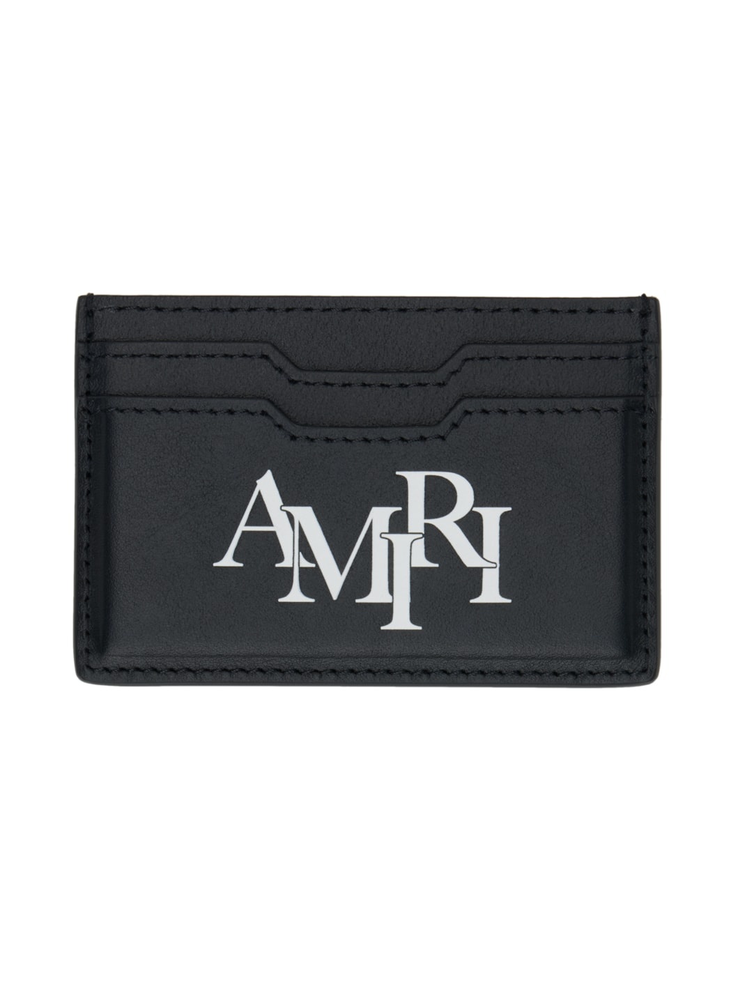 Black Staggered Card Holder - 1