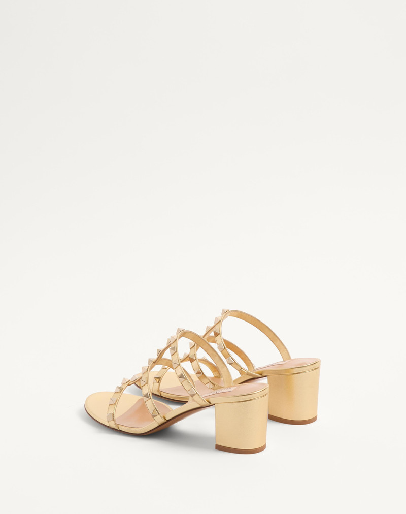Valentino ROCKSTUD SLIDE SANDAL IN LAMINATED NAPPA 60MM outlook