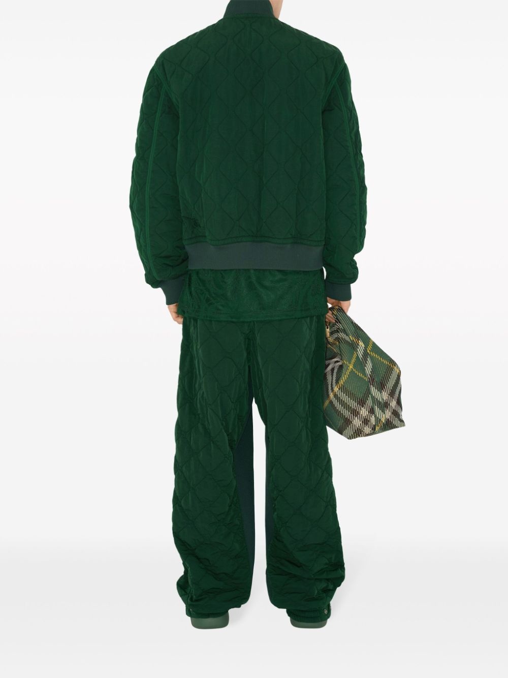 quilted zip-up bomber jacket - 4