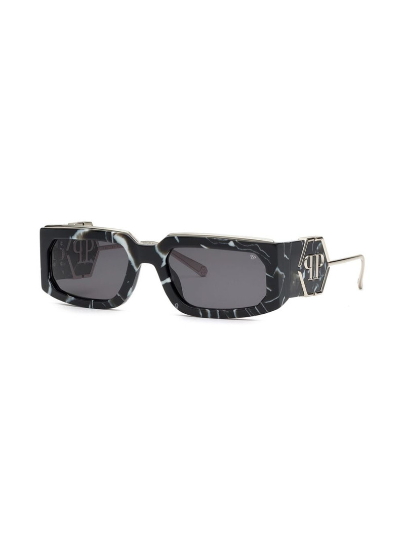PHILIPP PLEIN Rose Venus rectangle-frame sunglasses outlook