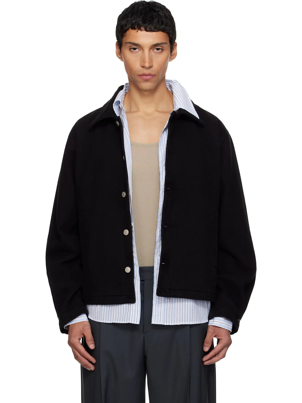 Black Painters Denim Jacket - 1