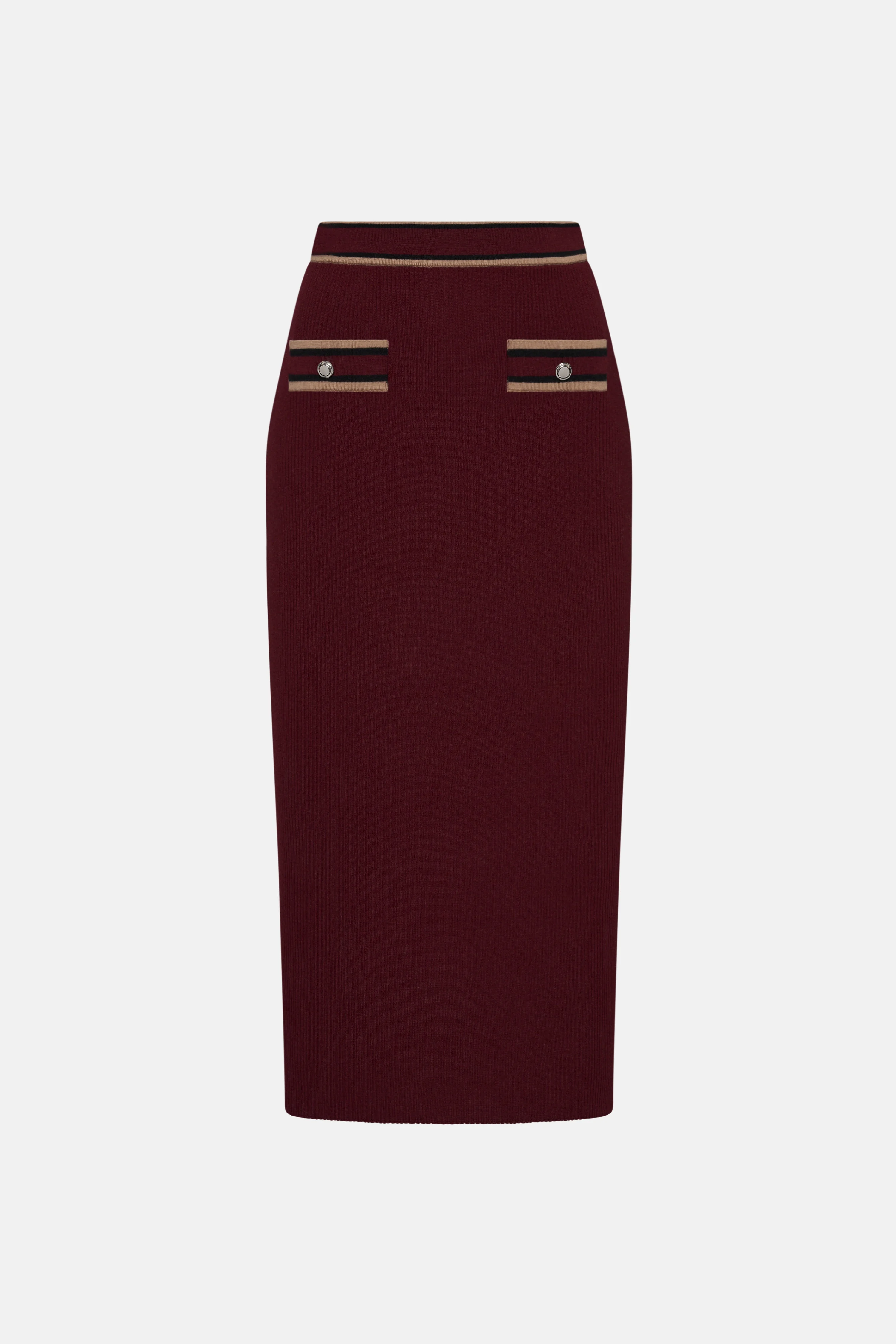 MERINO WOOL MIDI SKIRT - 1