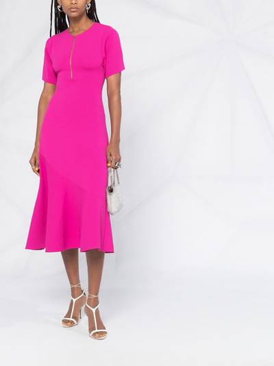 Stella McCartney zip-front flared dress outlook