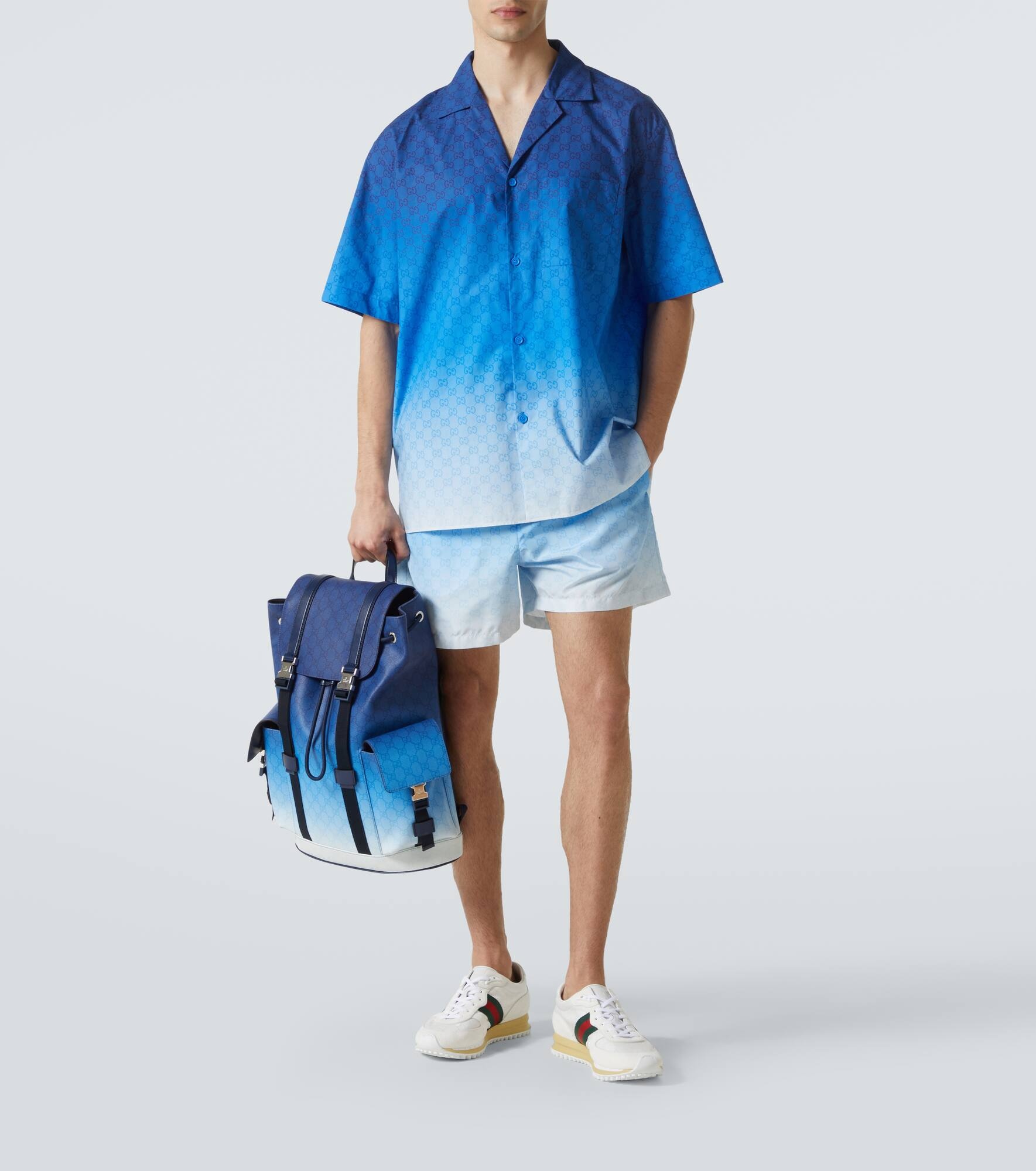 GG cotton poplin bowling shirt - 2