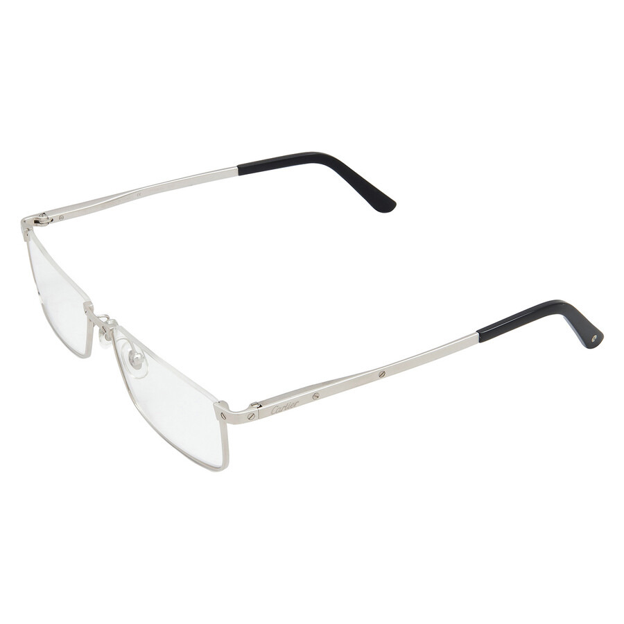 Cartier Santos de Cartier Demo Rectangular Men's Eyeglasses CT0169O 002 54 - 4