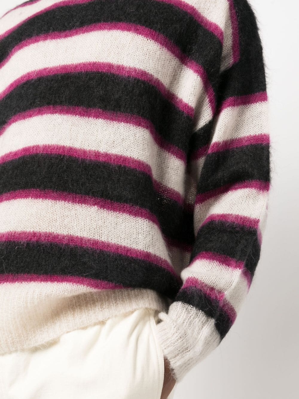 crew-neck striped jumper - 5