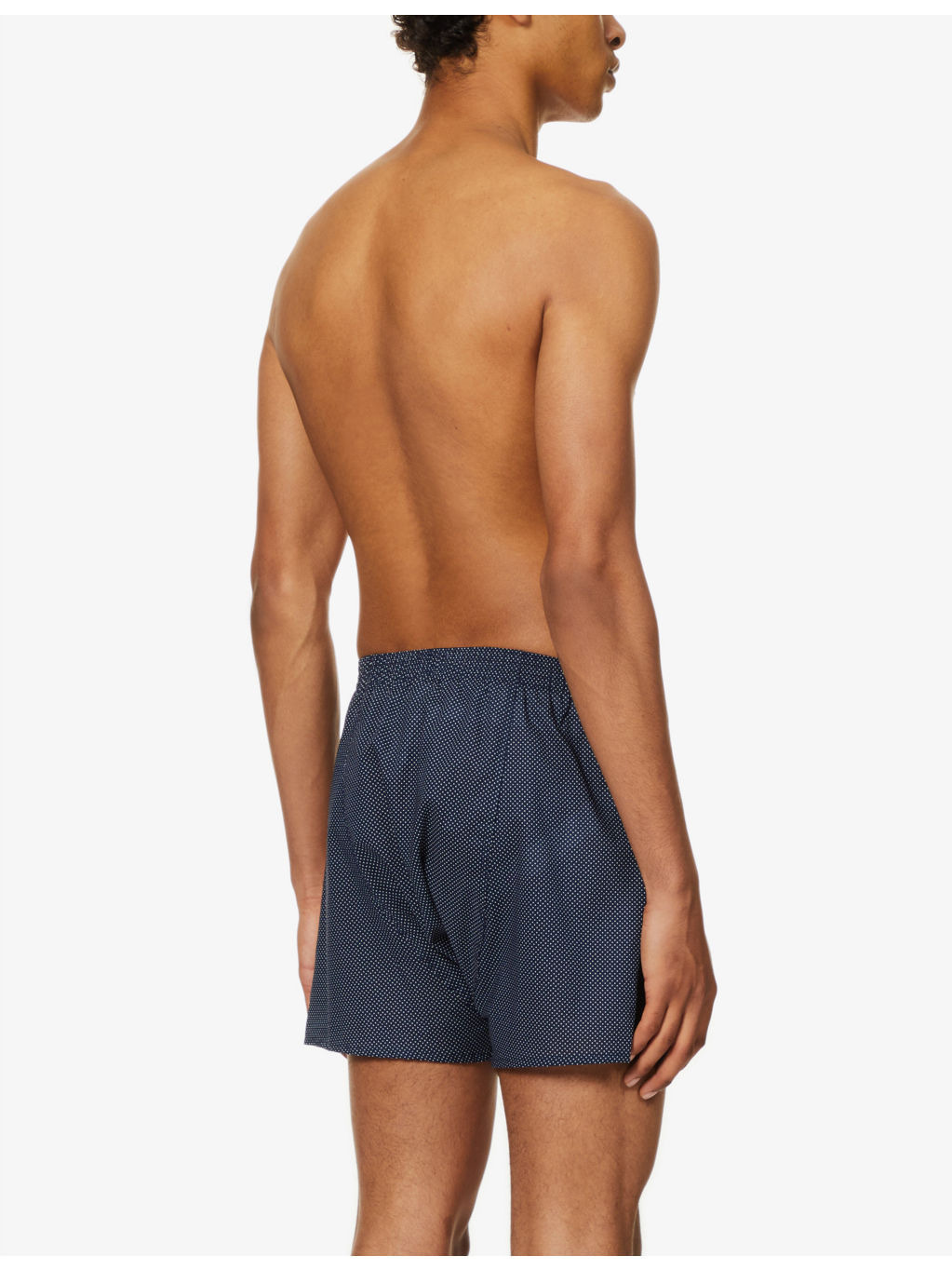 Plaza polka dot-pattern classic-fit cotton boxer briefs - 3