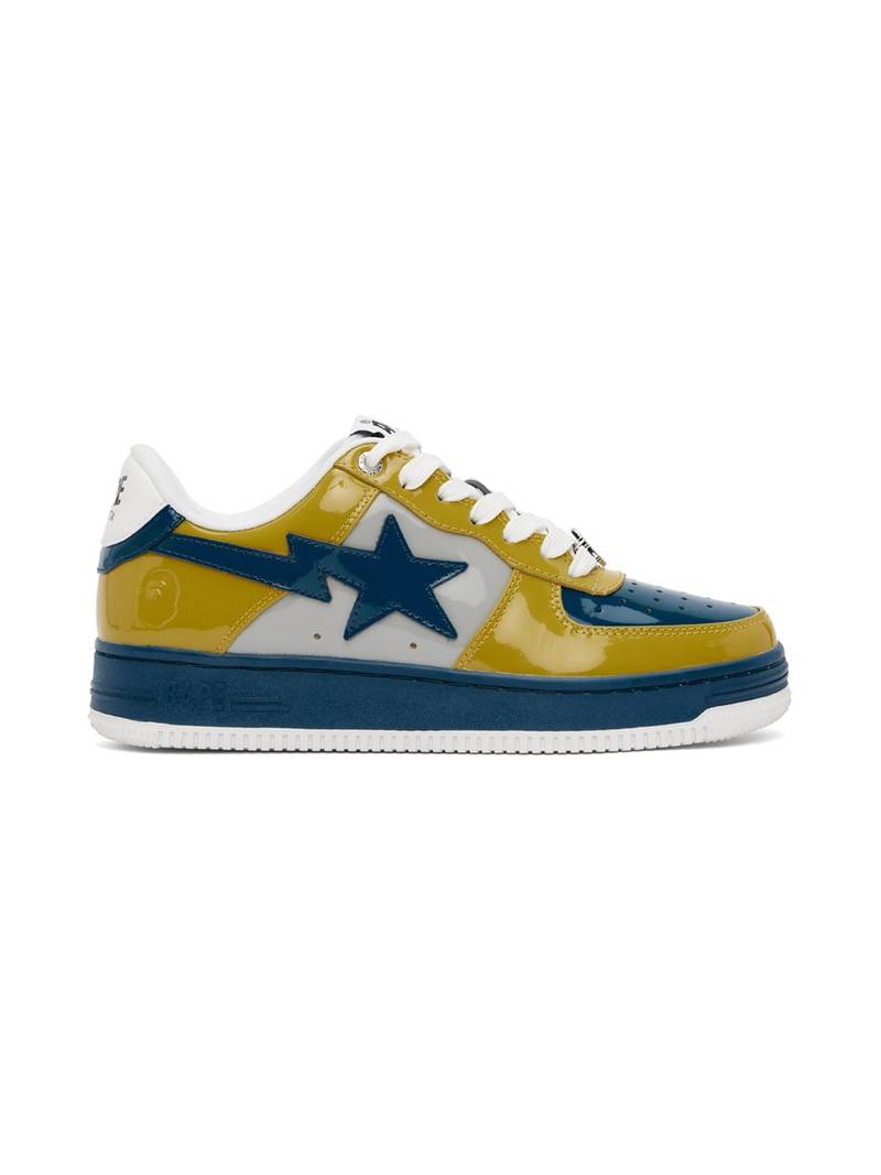 Blue & Yellow Sta #2 Sneakers - 1