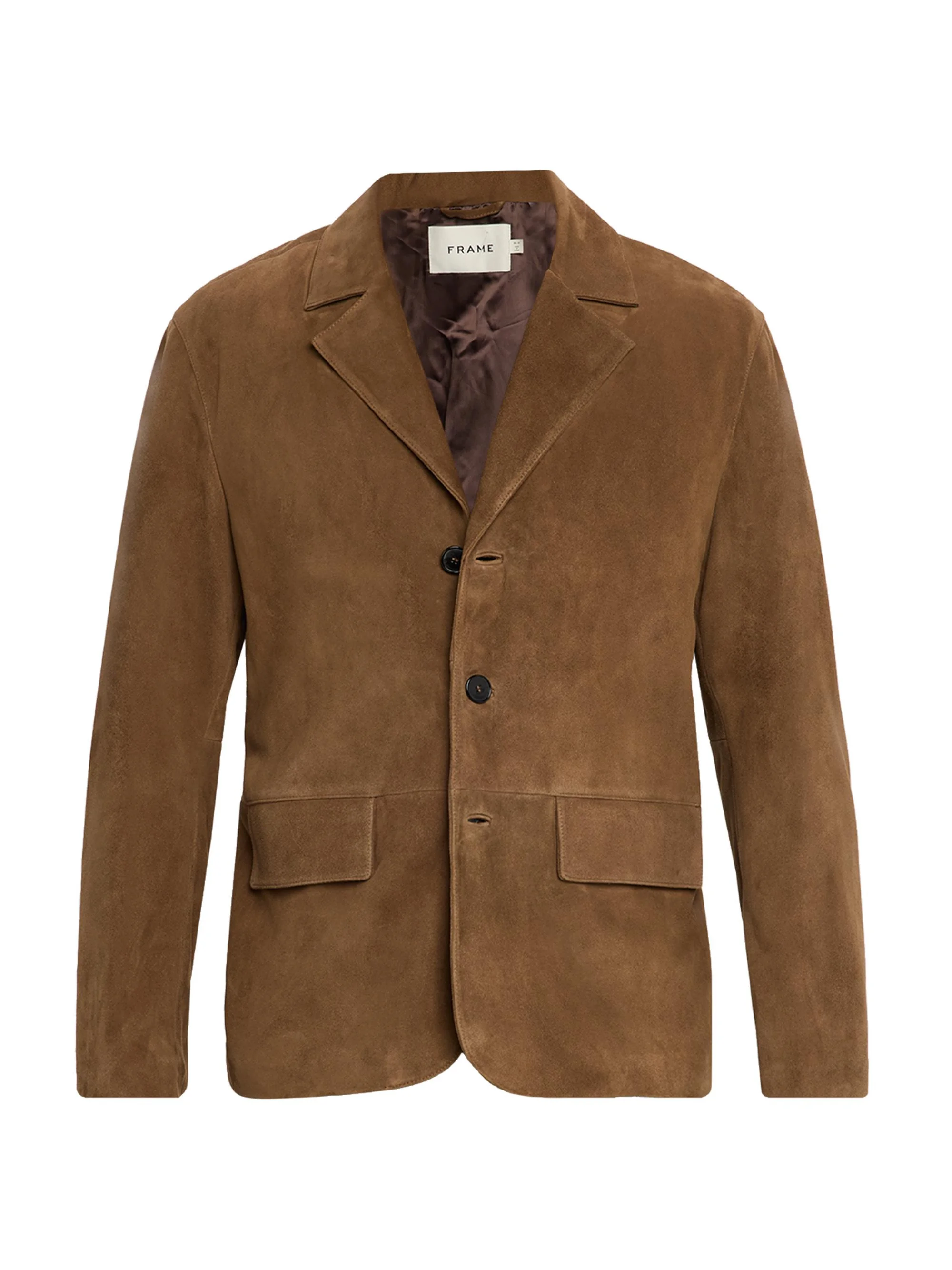 Men's Modern Suede Blazer - Caramel - 1