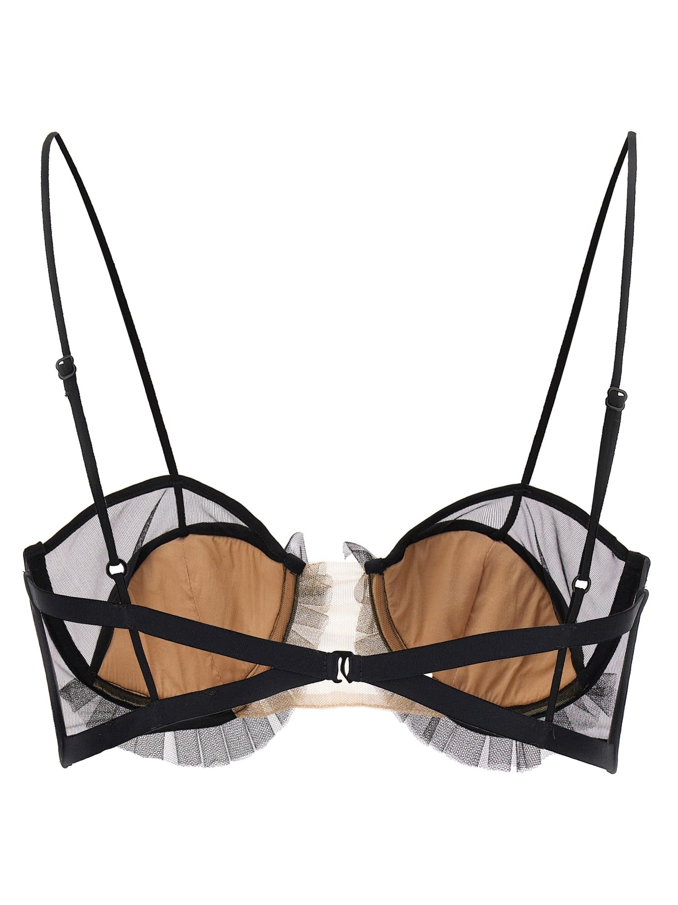 インナー・ルームウェアその他 NENSI DOJAKA 'Exploding Flower' bra Black Black Exploding Flower Bra by Nensi Dojaka on Sale