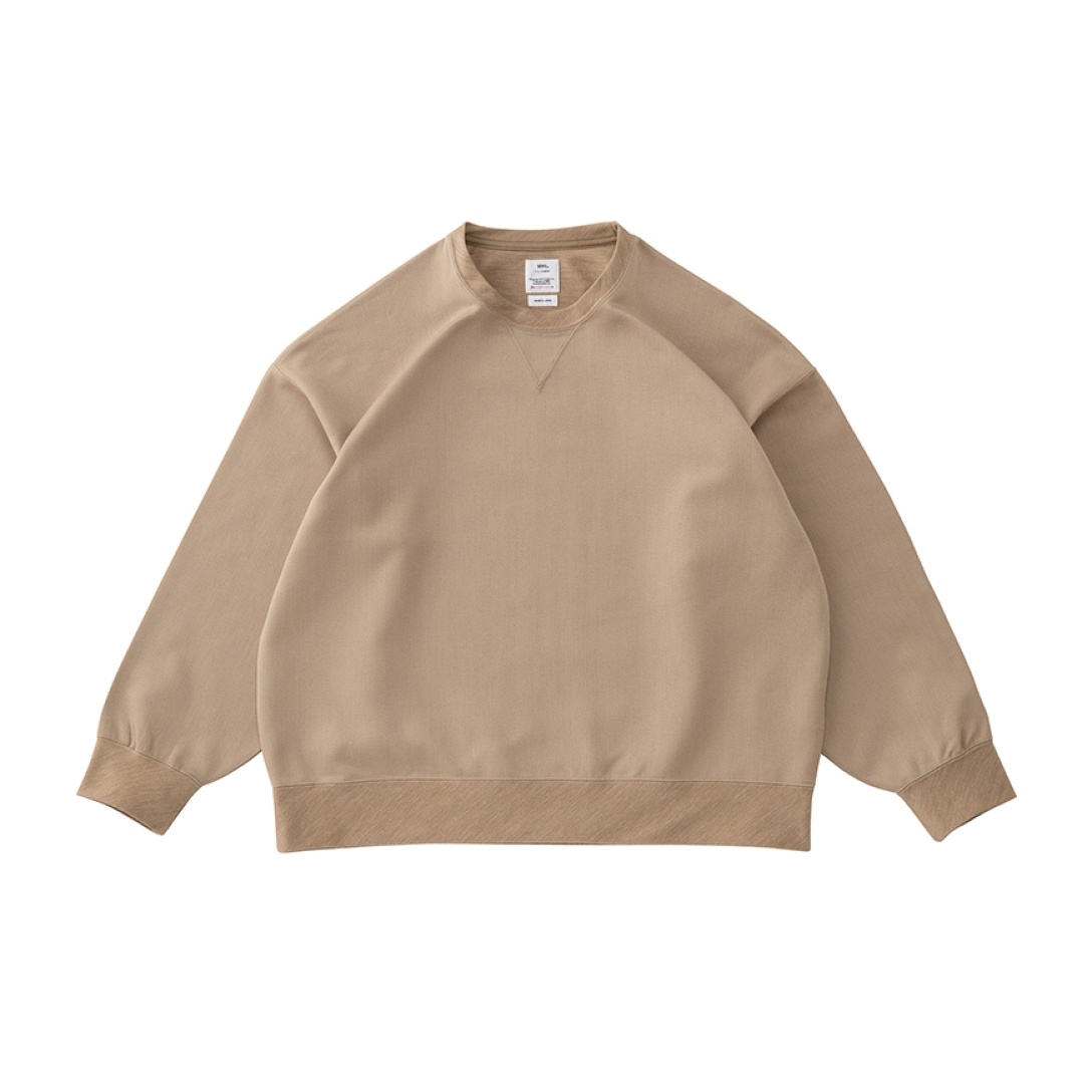 AMPLUS CREW L/S W BEIGE - 1