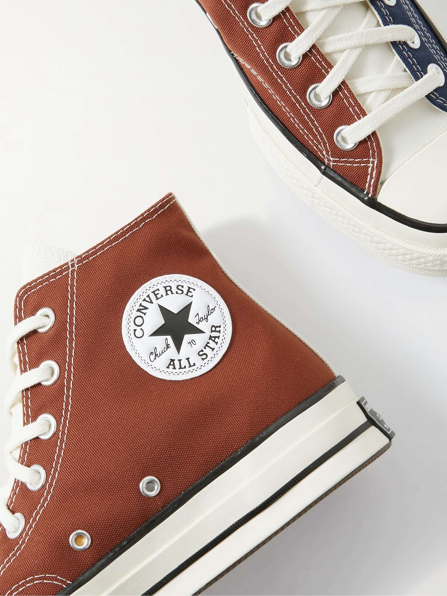 Chuck 70 Colour-Block Canvas High-Top Sneakers - 6