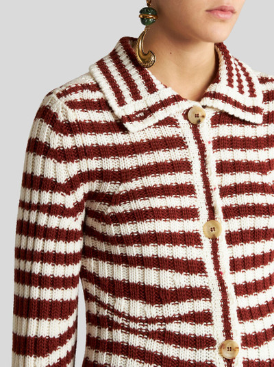 Etro STRIPED KNIT CARDIGAN outlook