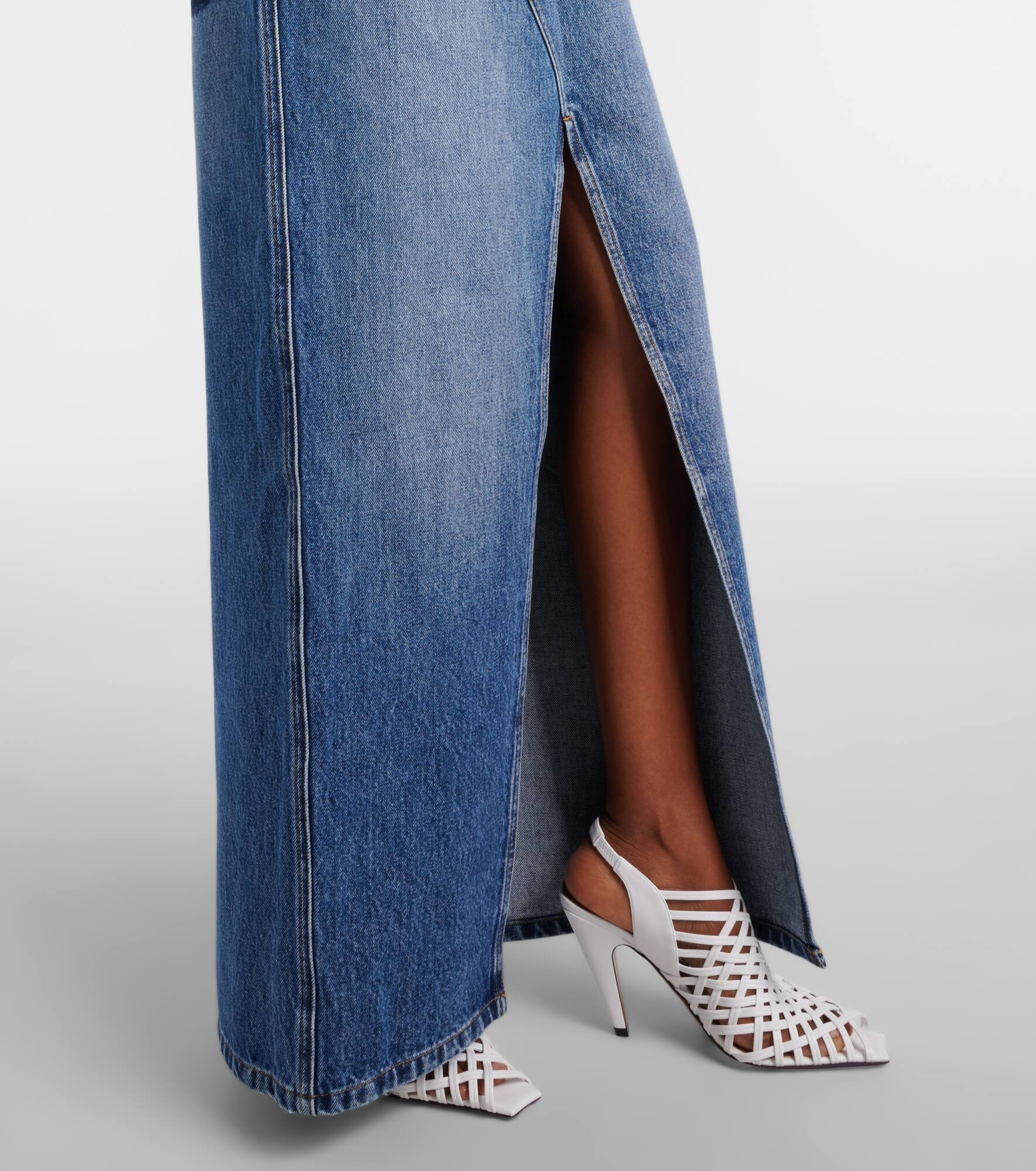Denim maxi dress - 5