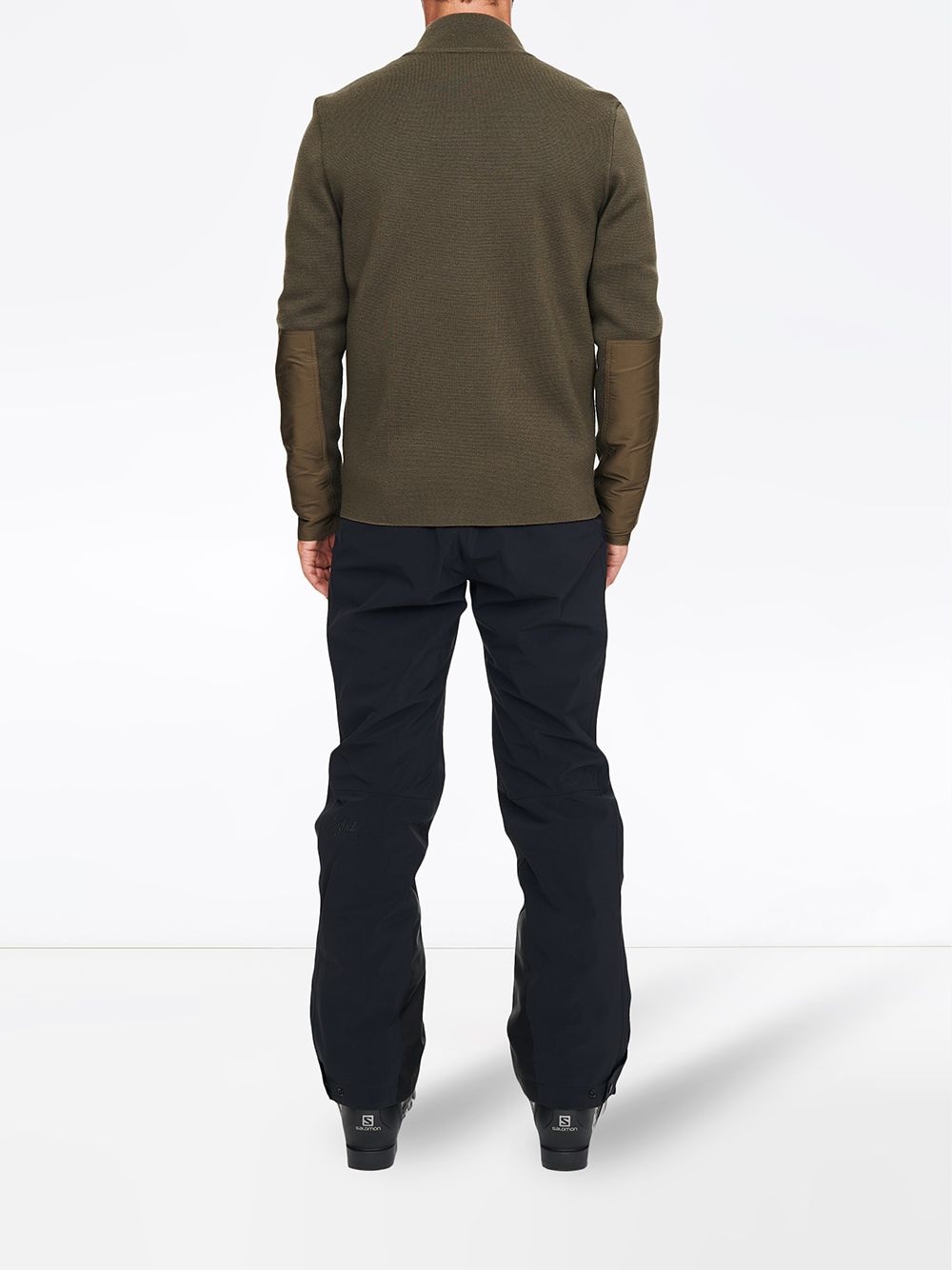 zip-up knitted outdoors jumper - 3