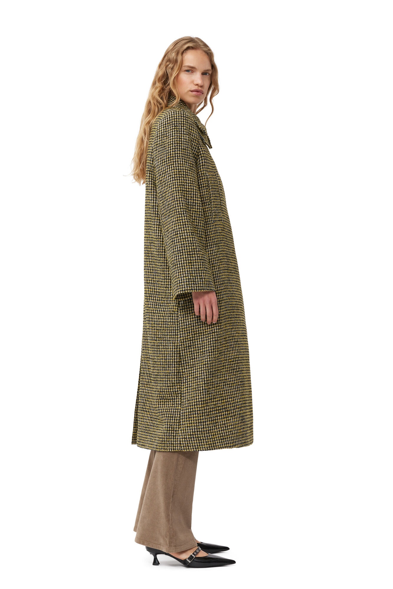 WOOLLEN CHECKERED COAT - 5