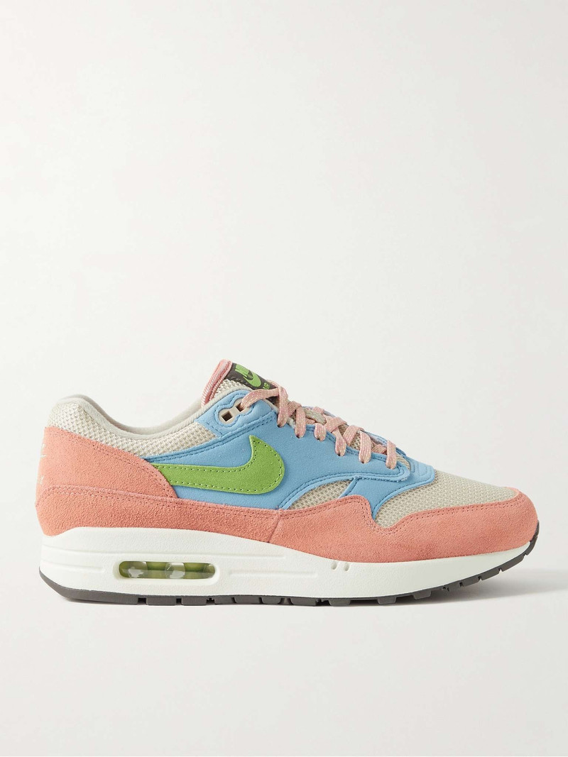 Air Max 1 Mesh, Felt and Suede Sneakers - 1