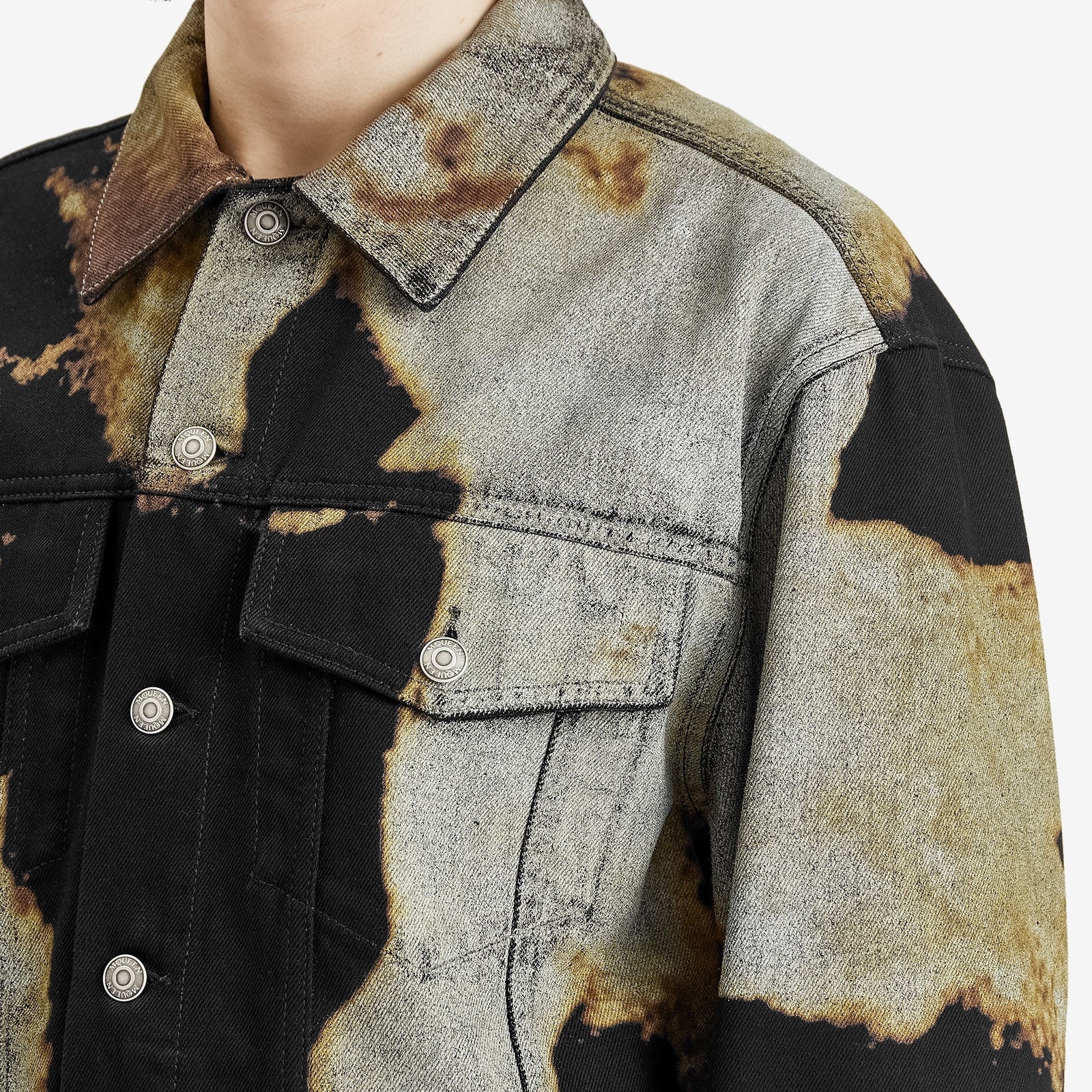 Alexander McQueen Acid Treatment Denim Jacket - 5
