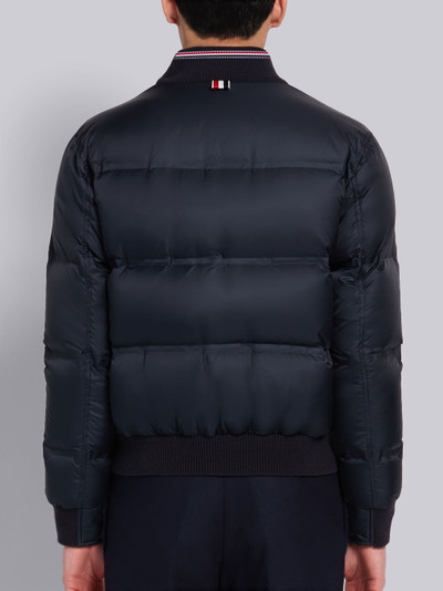 Thom Browne Navy Matte Nylon Down Filled Relaxed Blouson Jacket outlook