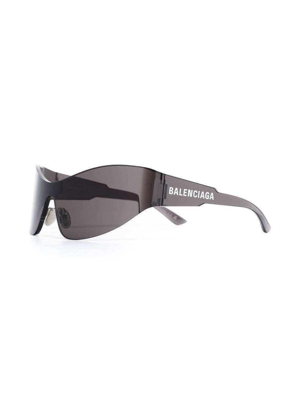 shield-transparent-frame sunglasses - 2