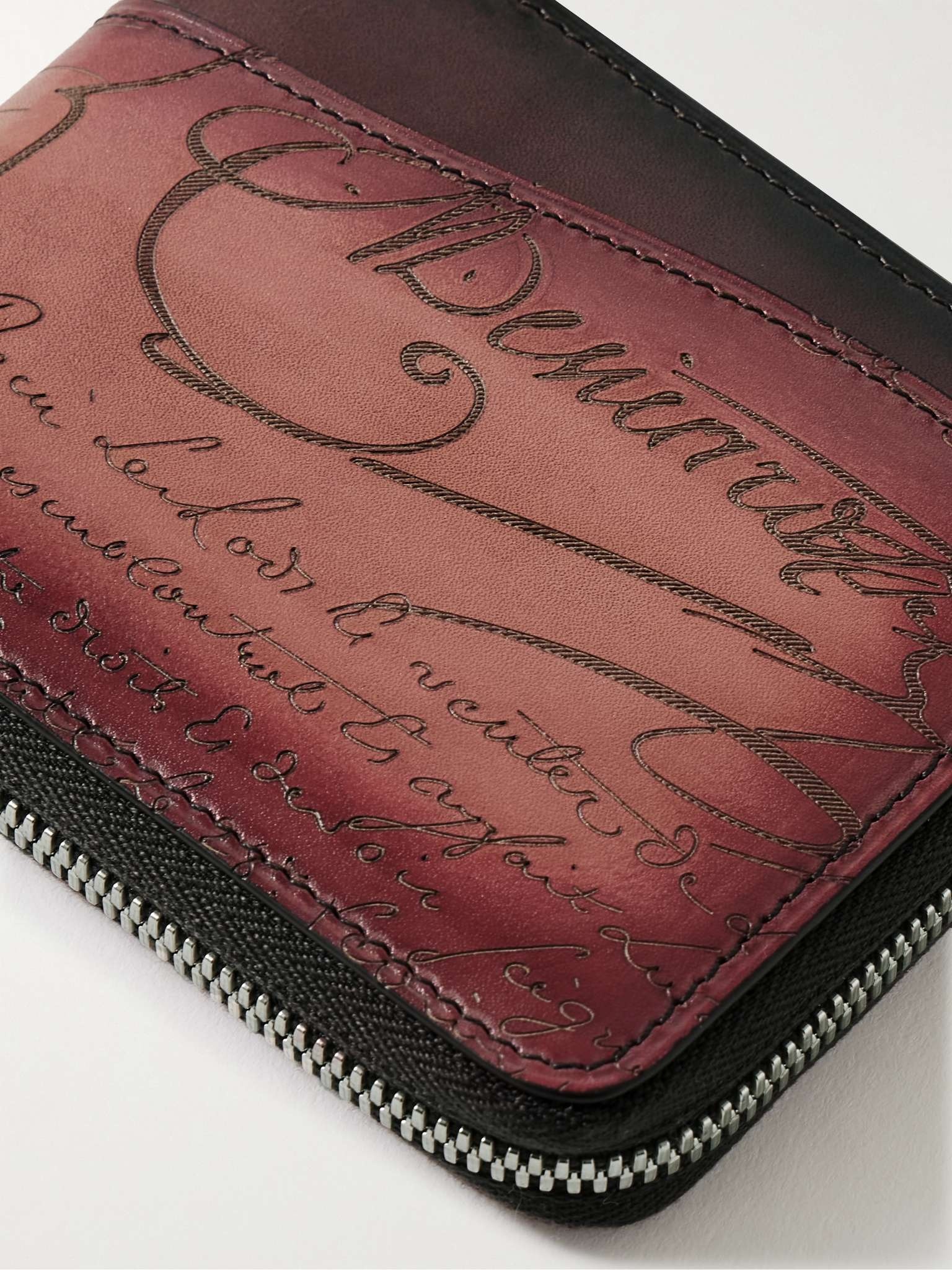 Itauba Scritto Venezia Leather Zip-Around Wallet - 4