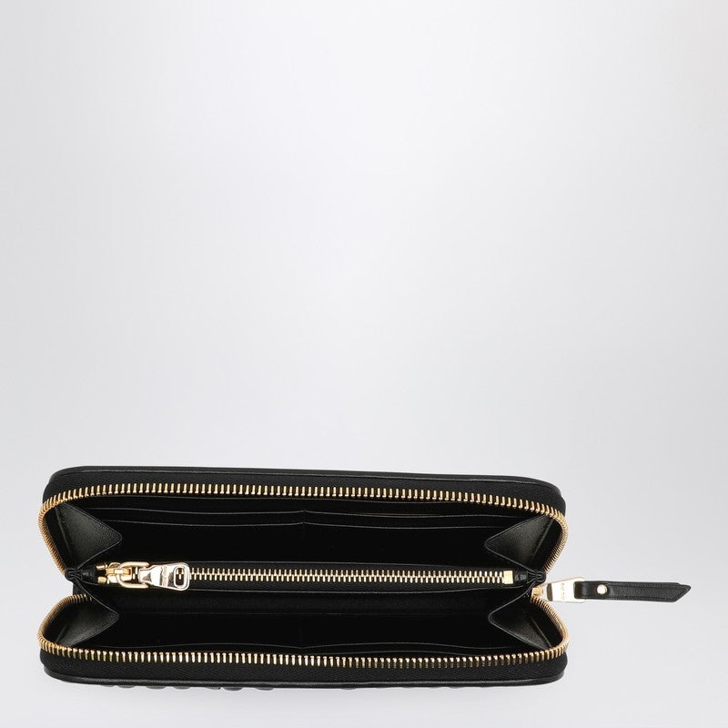 ■MiuMiu■ Small Matelasse Zipper Wallet Black 5ML024AFPPF00 Miu Miu Miu Miu Black Matelassé Leather Zip Around Wallet