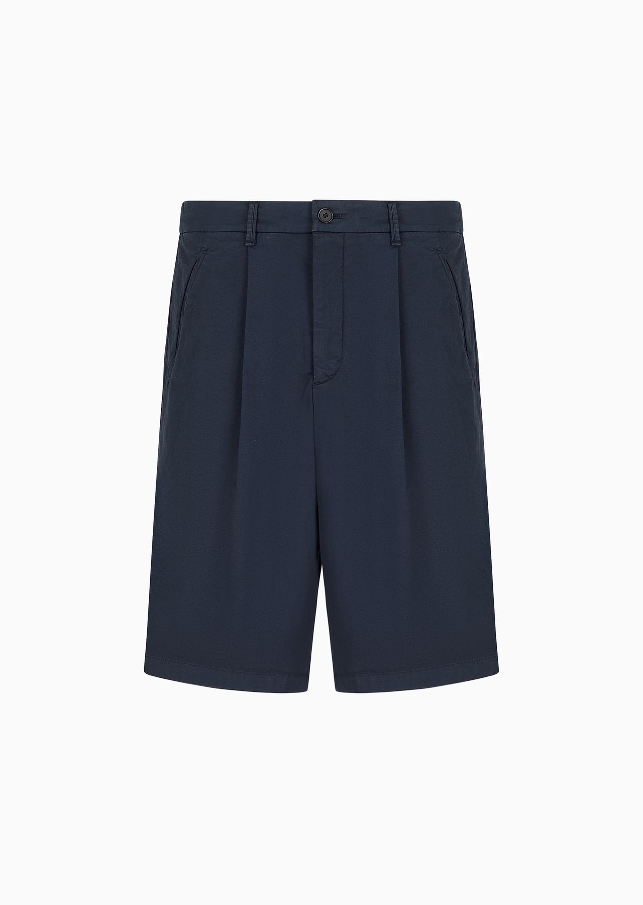 Board shorts in stretch-cotton gabardine - 1