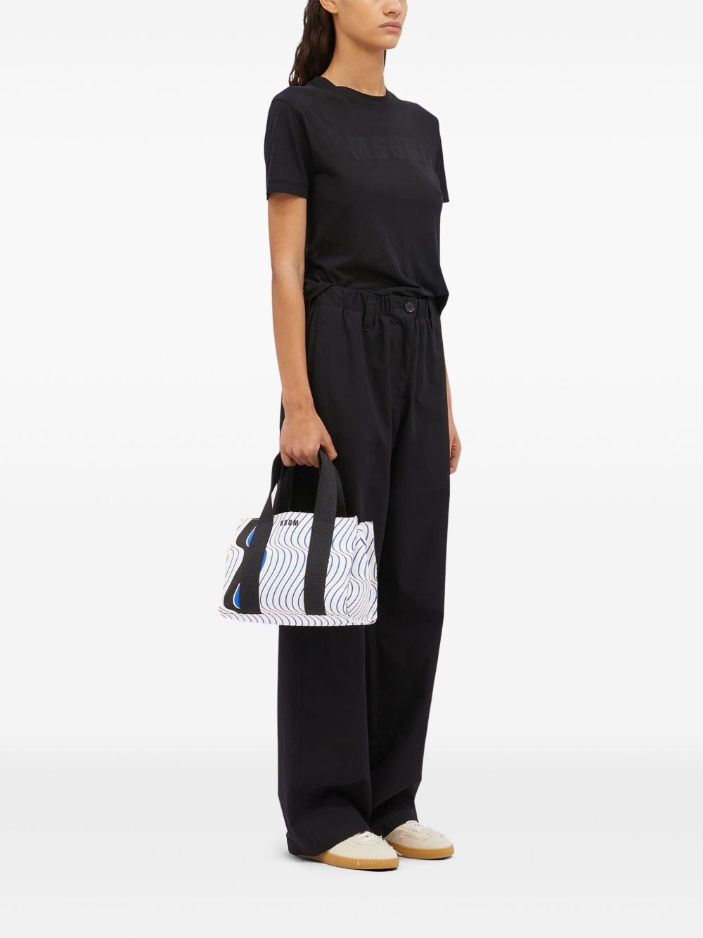 printed two-way tote bag - 2