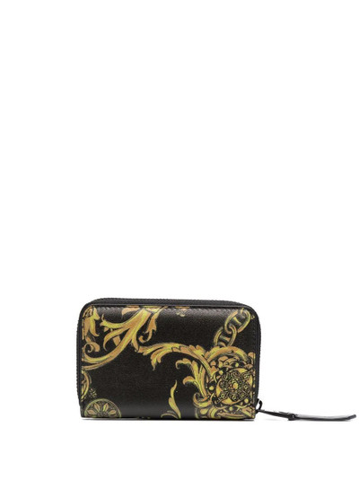 VERSACE JEANS COUTURE Barocco-print all-around zip wallet outlook