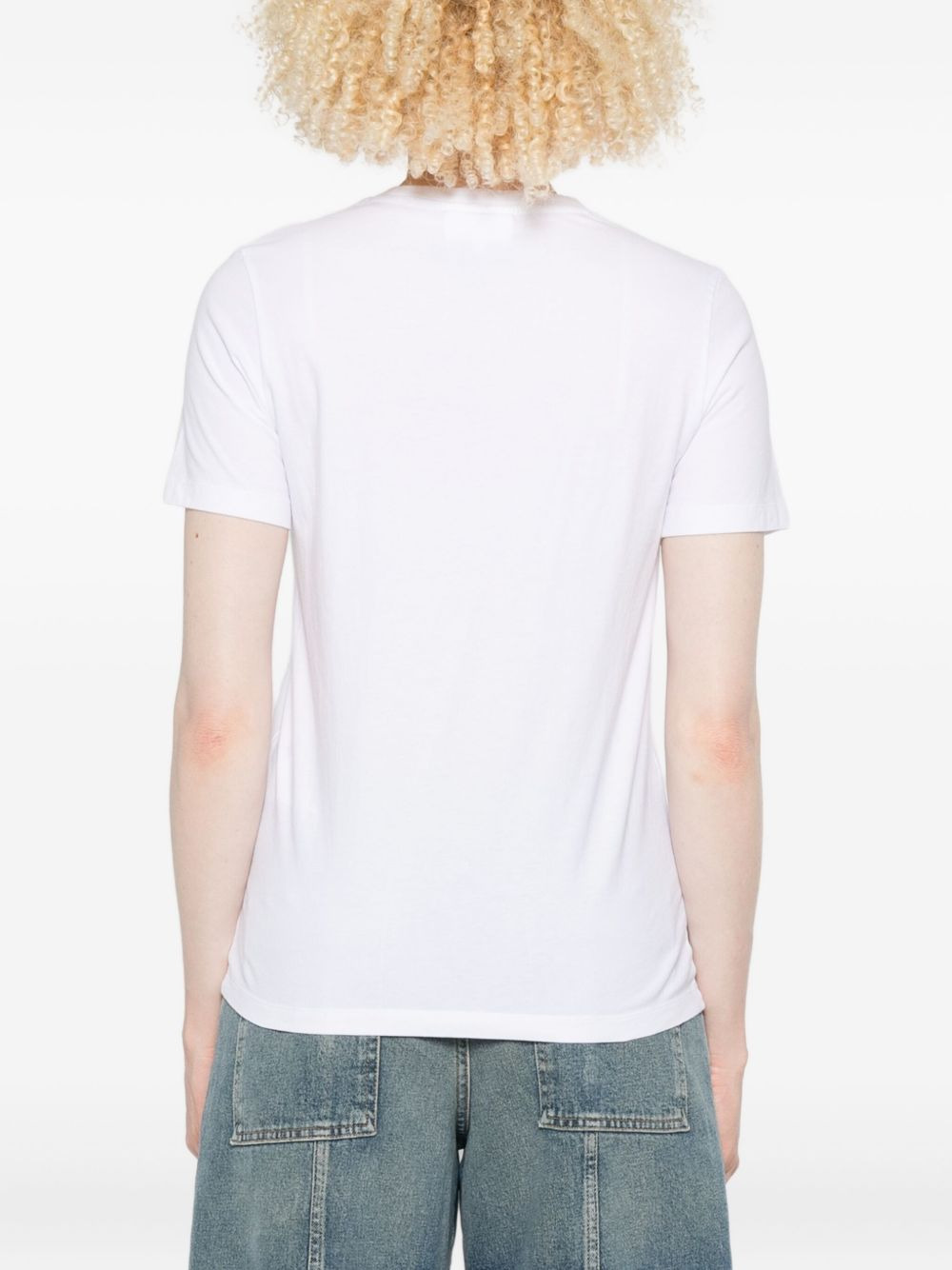 Standing Fox embroidered T-shirt - 4