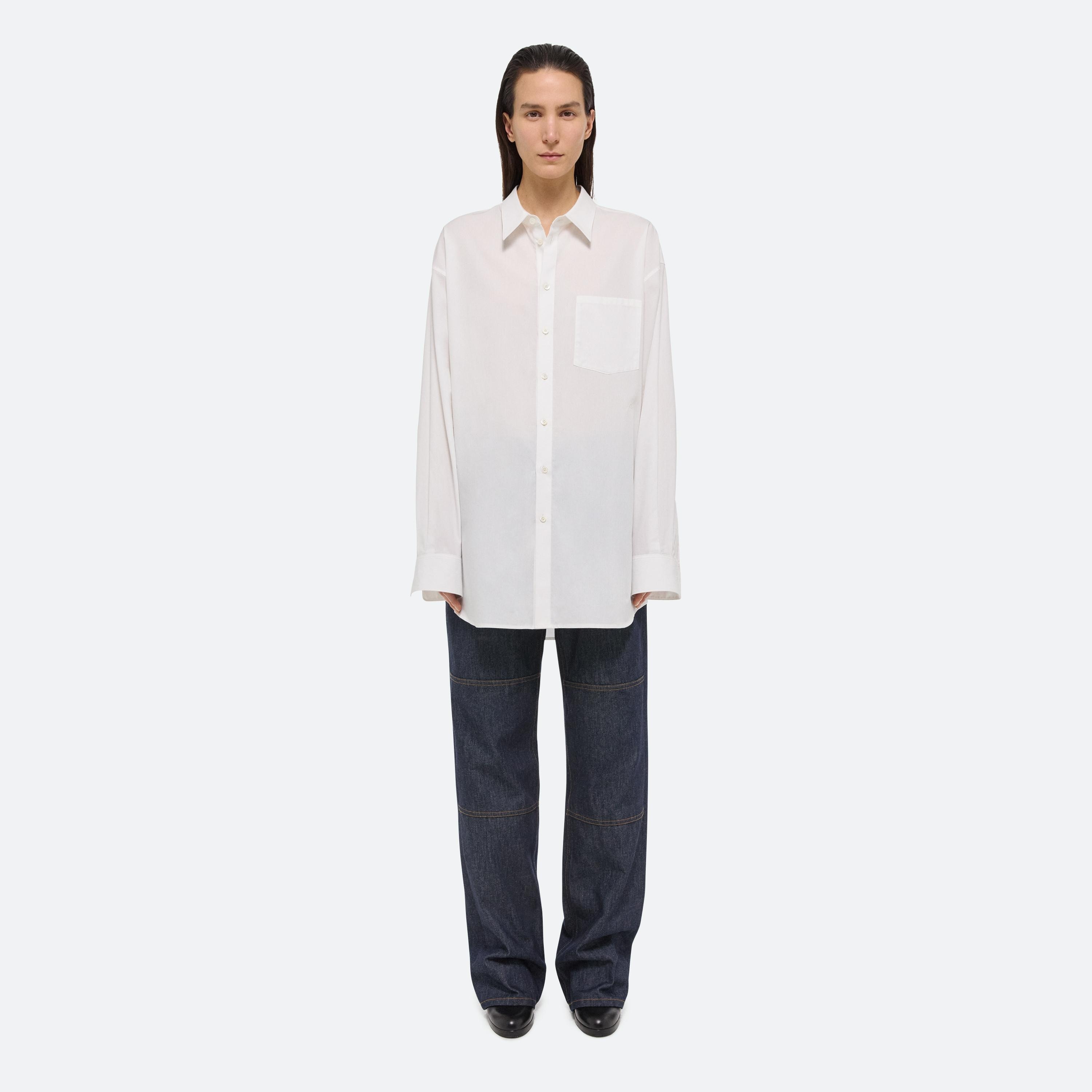 OVERSIZED SHIRT SOFT BROAD POPLIN - 5