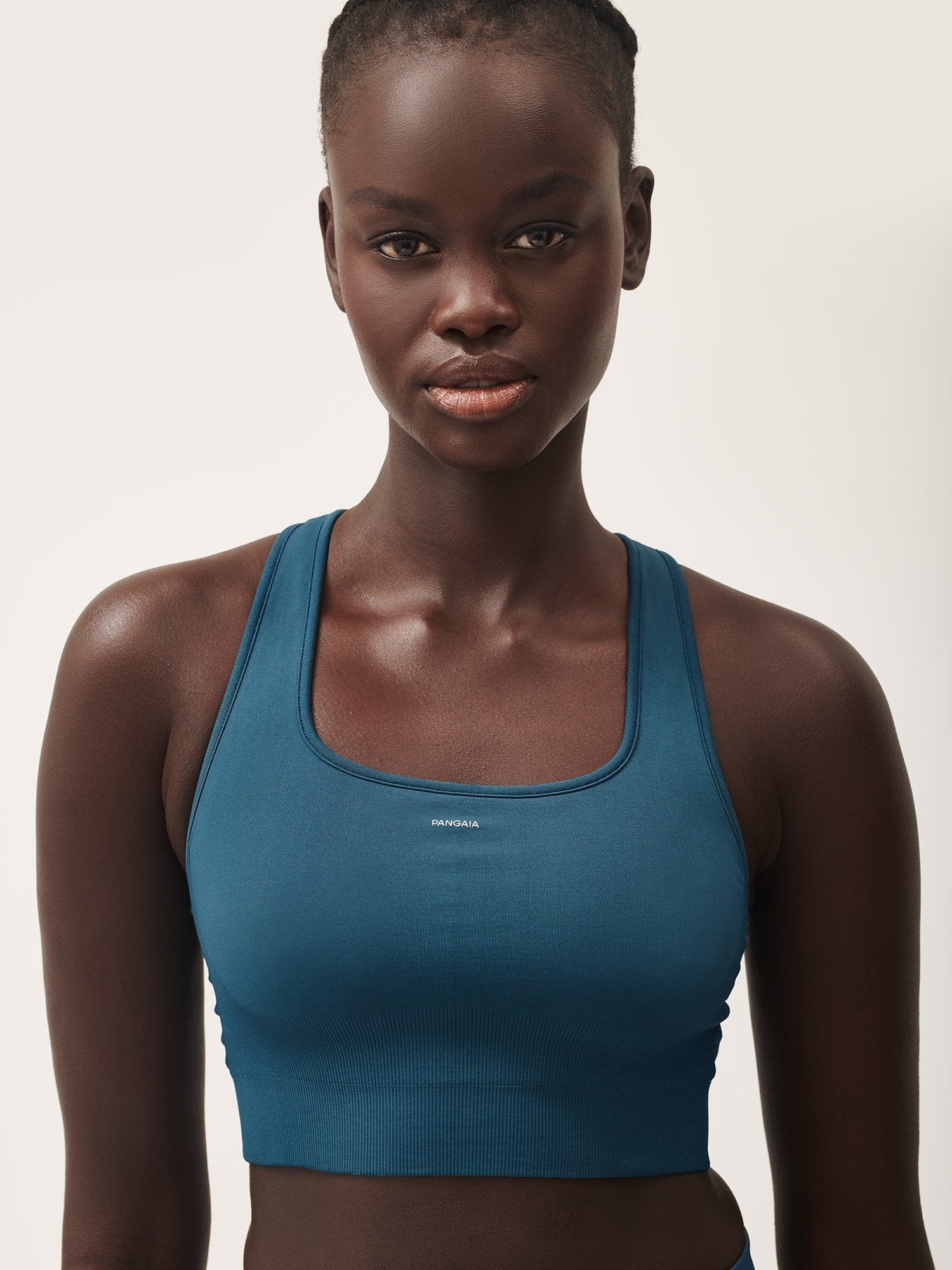 Women's Plant-Stretch Compressive Sports Bra - Storm Blue - 4