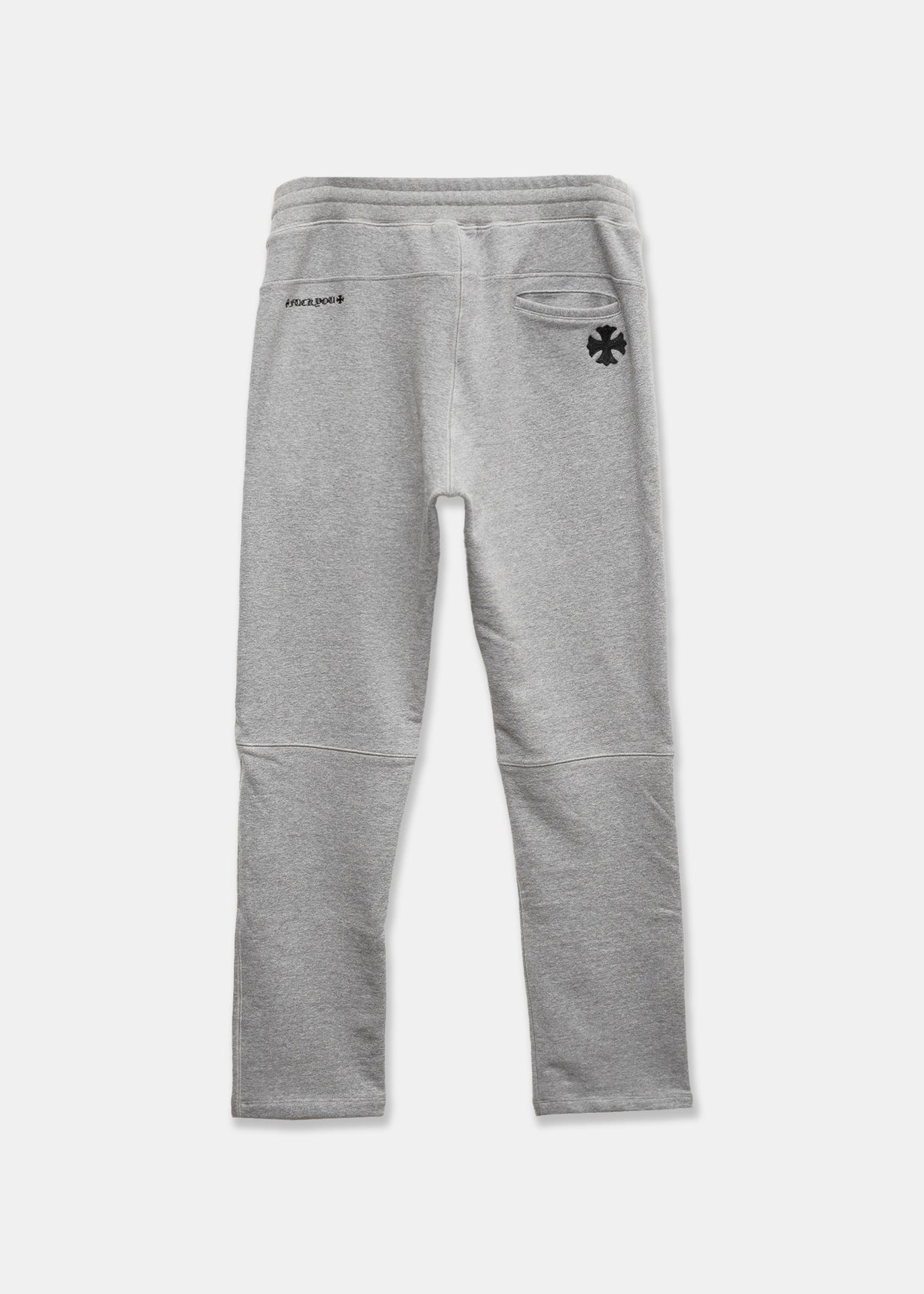 Chrome Hearts CH Grey Script Back Patch Sweatpants - 2