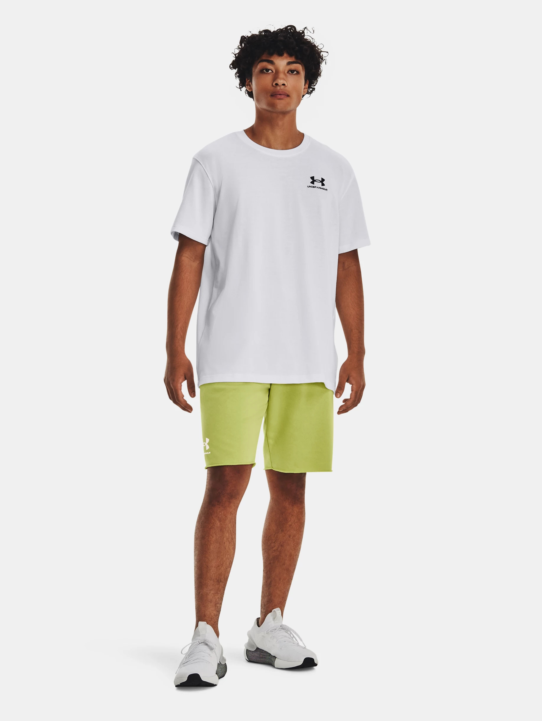 Men's UA Logo Embroidered Heavyweight Short Sleeve - 5