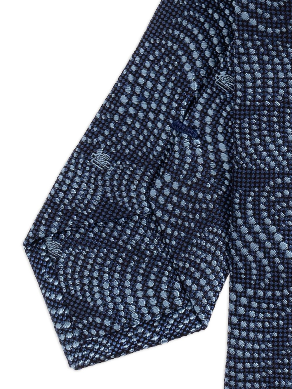 patterned silk tie - 2