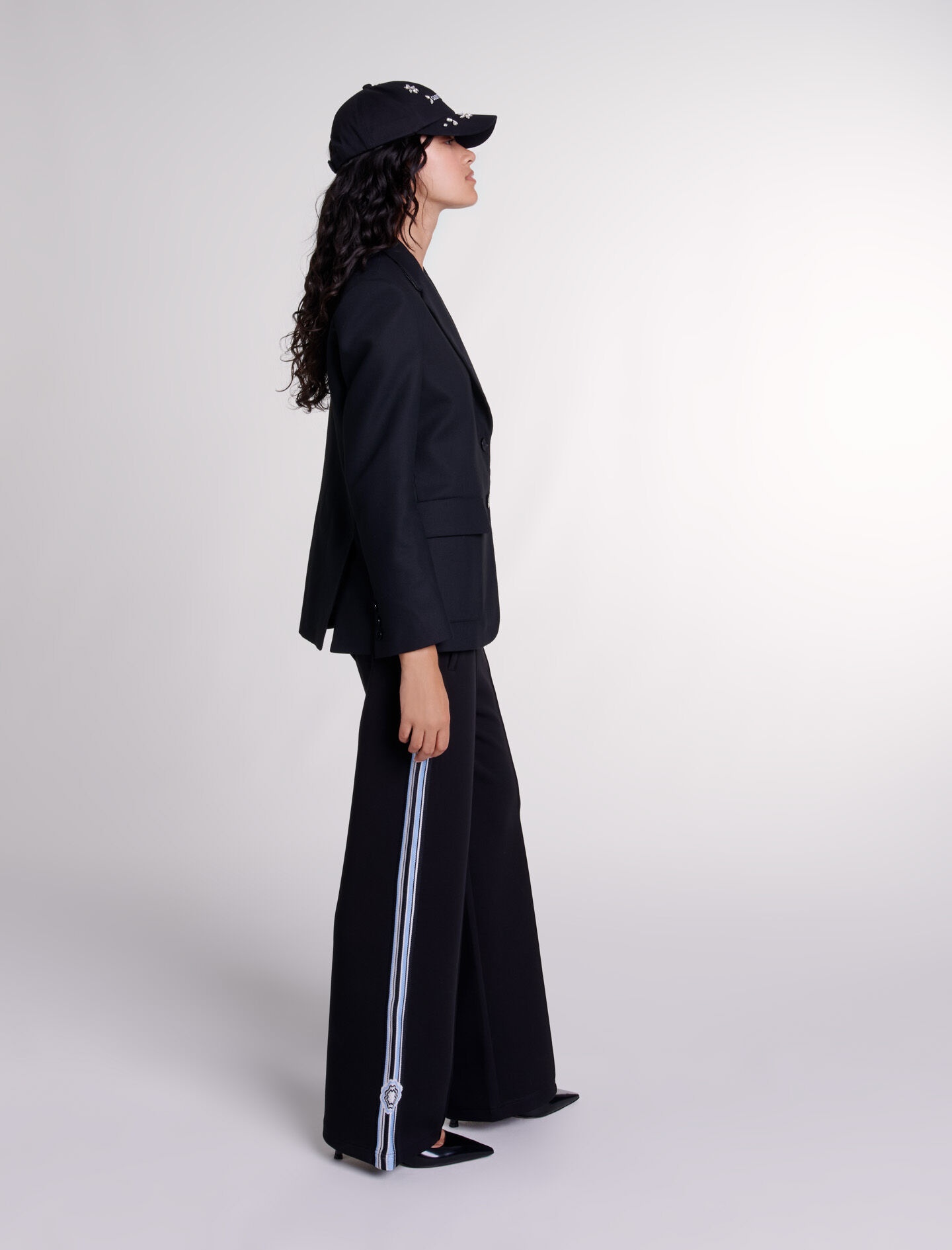 Embroidered suit jacket - 3