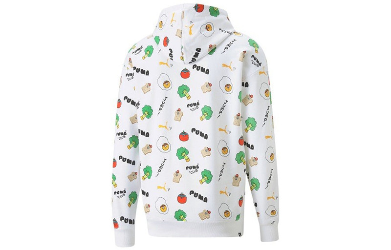 PUMA PUMA Sports Breathable Printing Running Breathable Casual Pullover White 533200-02 outlook