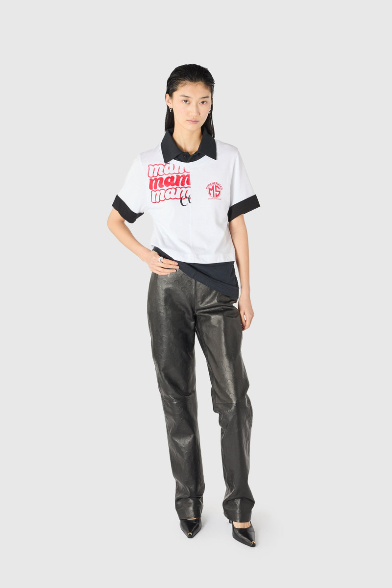 Upcycled jersey ss polo t-shirt 4