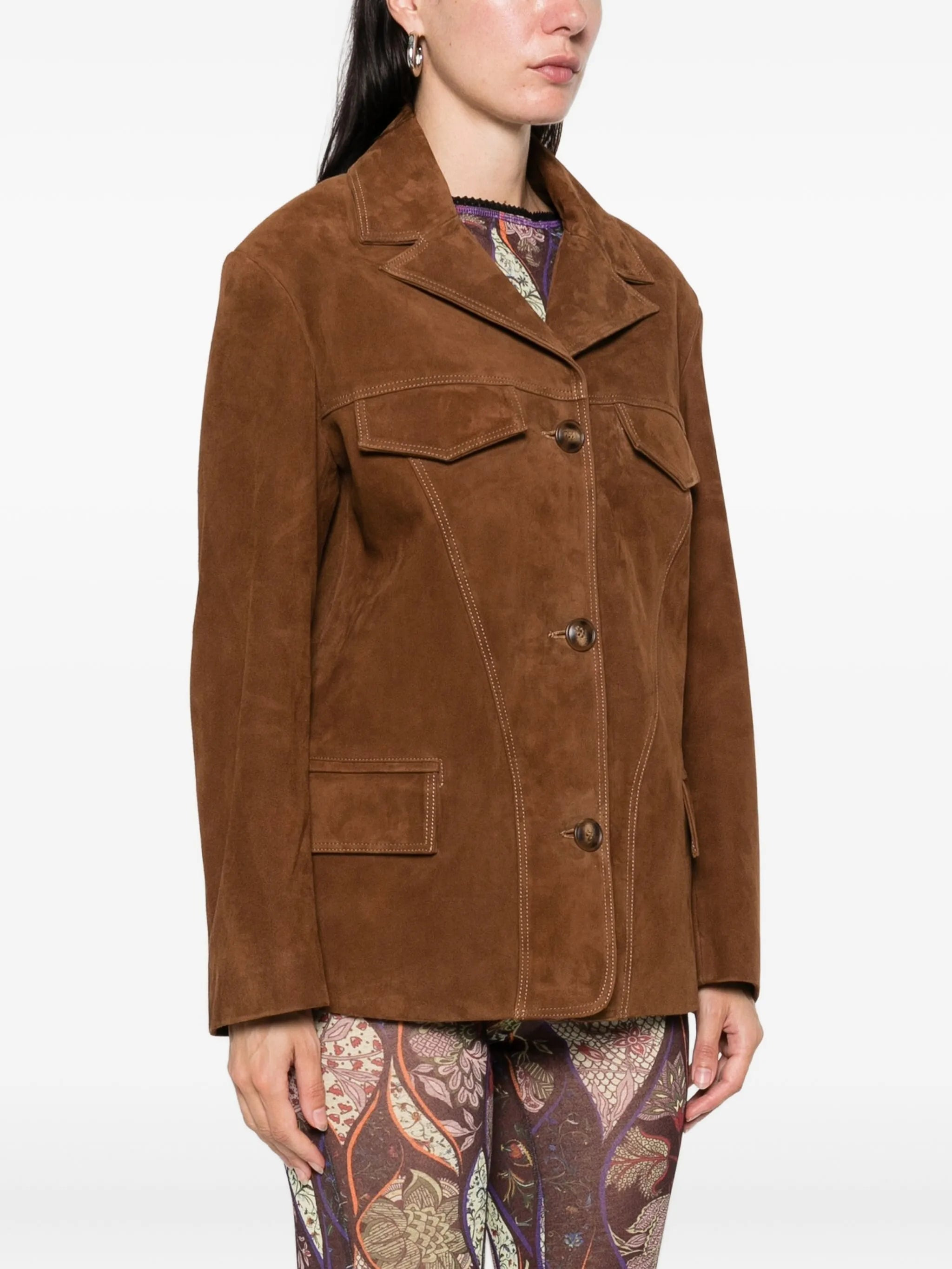Siedres Button-up Flap-pockets Jacket - 4