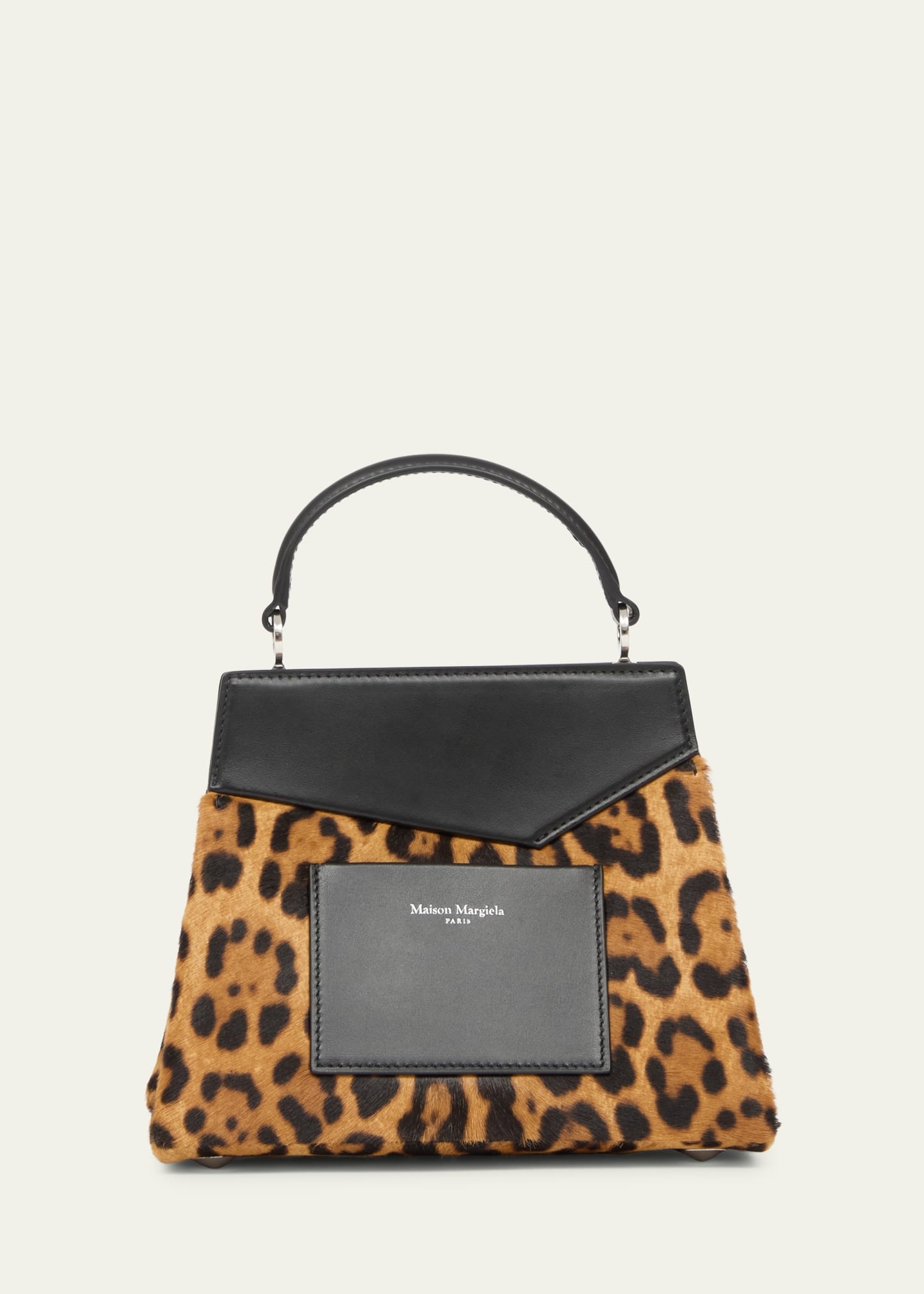 Snatched Small Leopard Calf Hair Crossbody Bag - 2