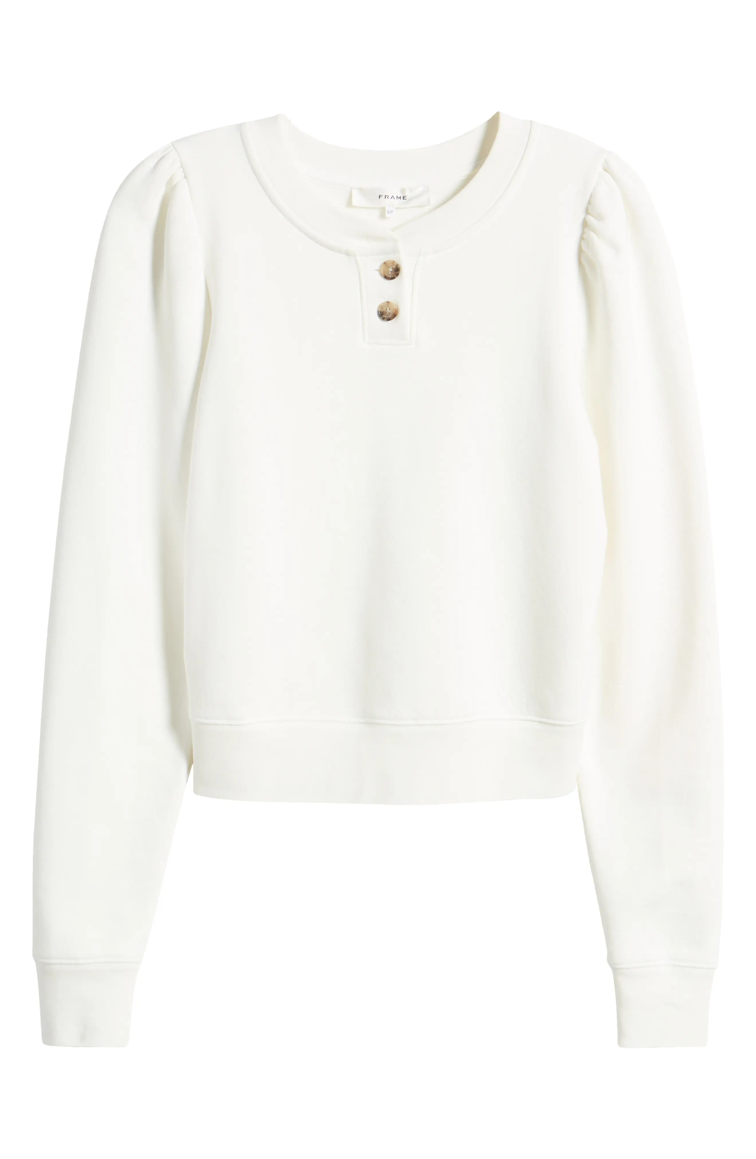 Femme Cotton Blend Henley Sweatshirt - 5