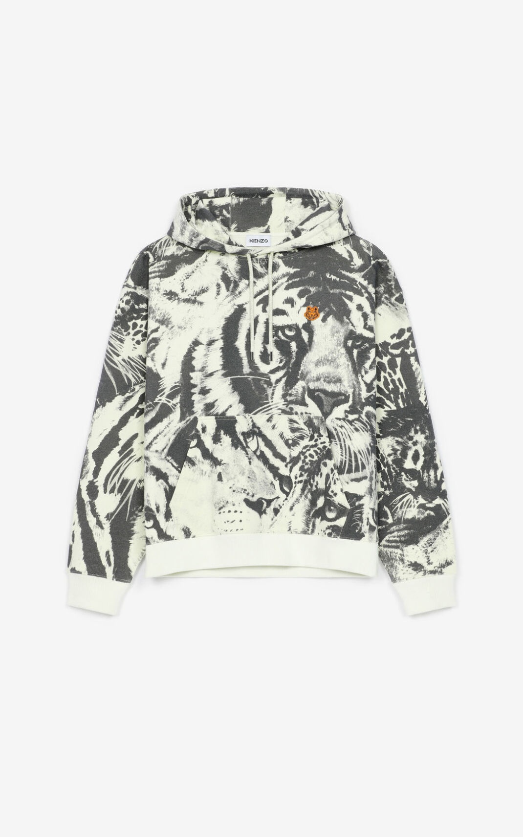 'Wildtigers' oversize hooded sweatshirt - 1